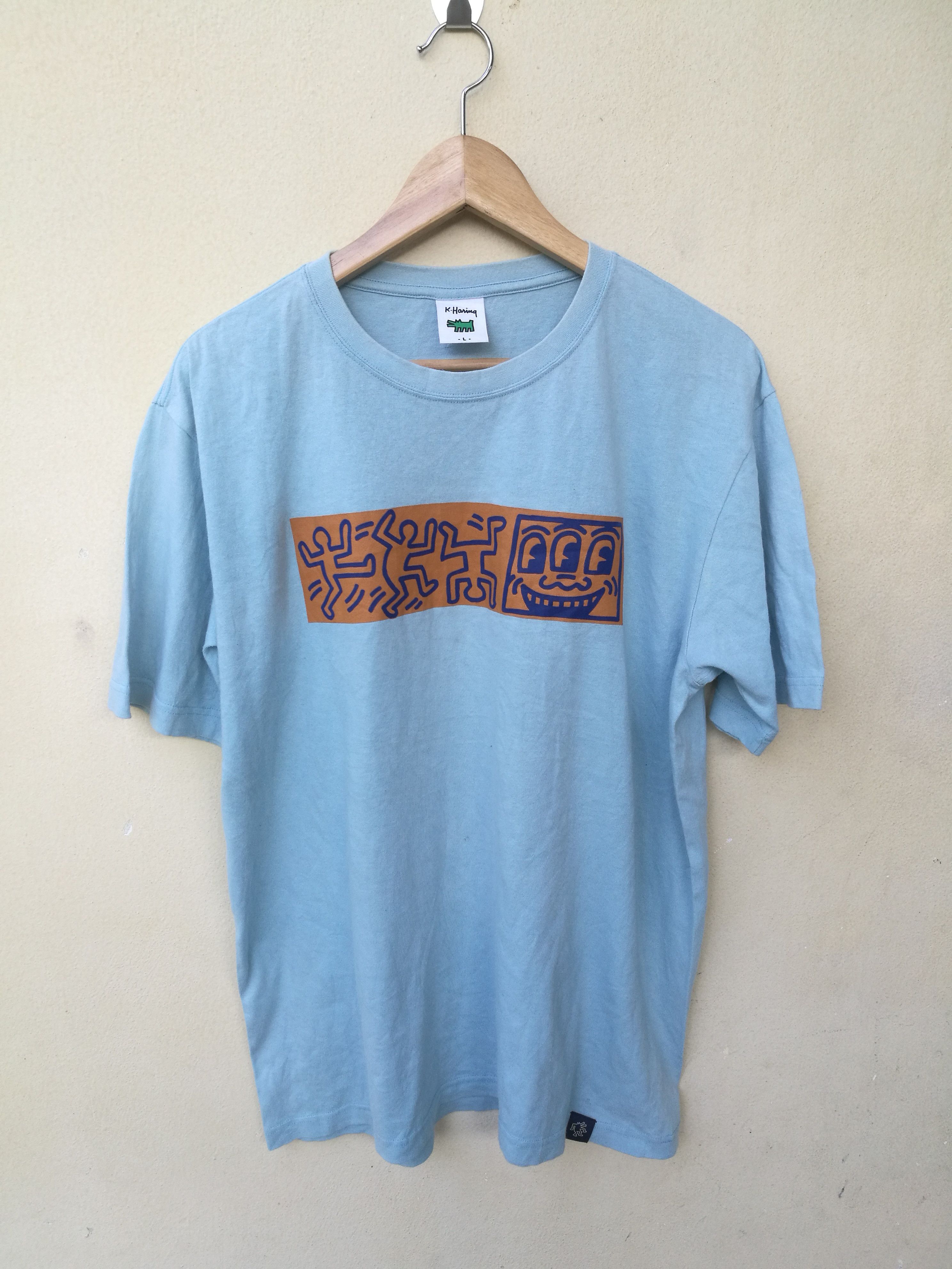 Keith Haring × Vintage Keith Haring T shirt spell out logo back Size US L / EU 52-54 / 3 - 1 Thumbnail