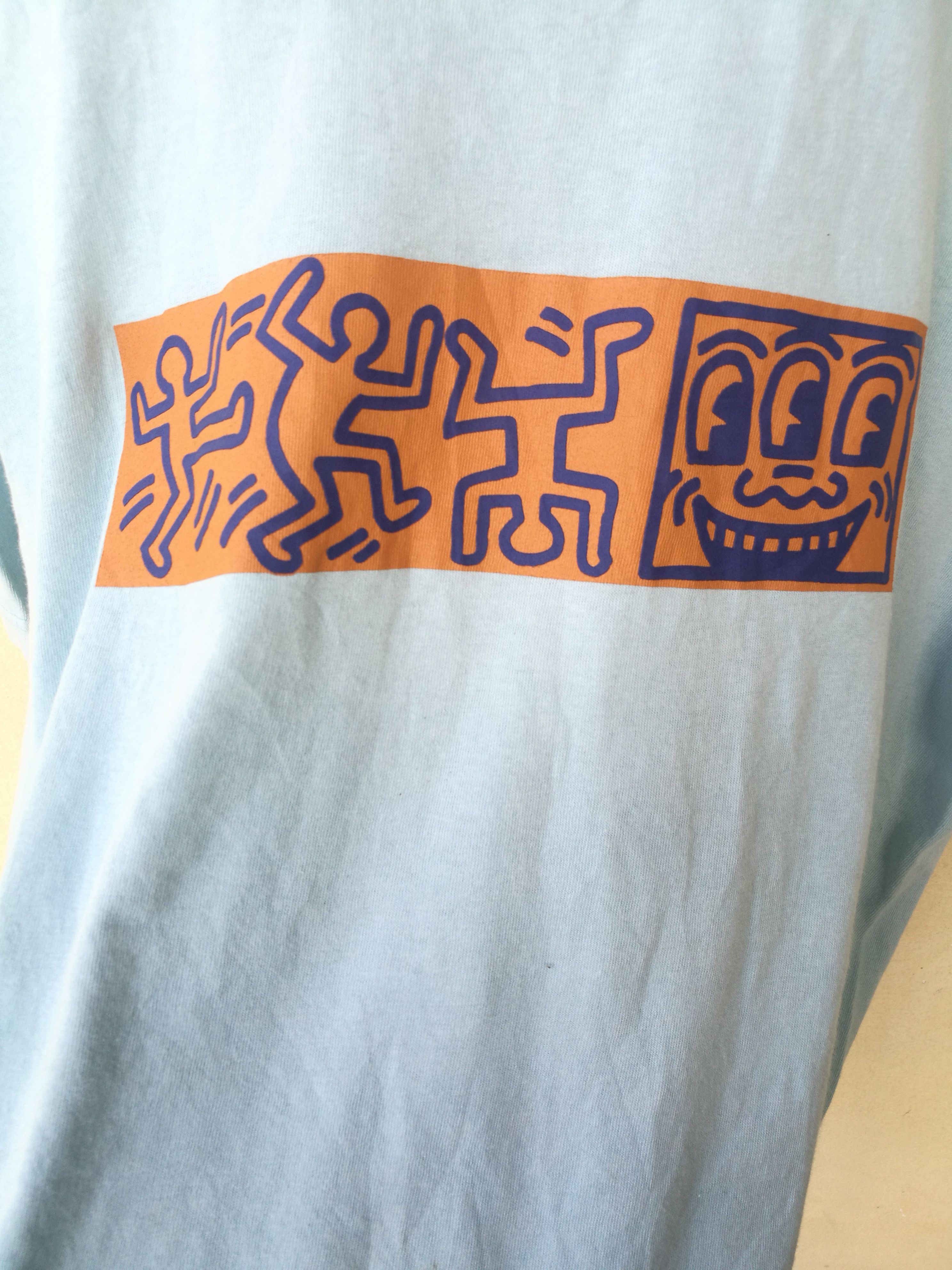 Keith Haring × Vintage Keith Haring T shirt spell out logo back Size US L / EU 52-54 / 3 - 4 Thumbnail