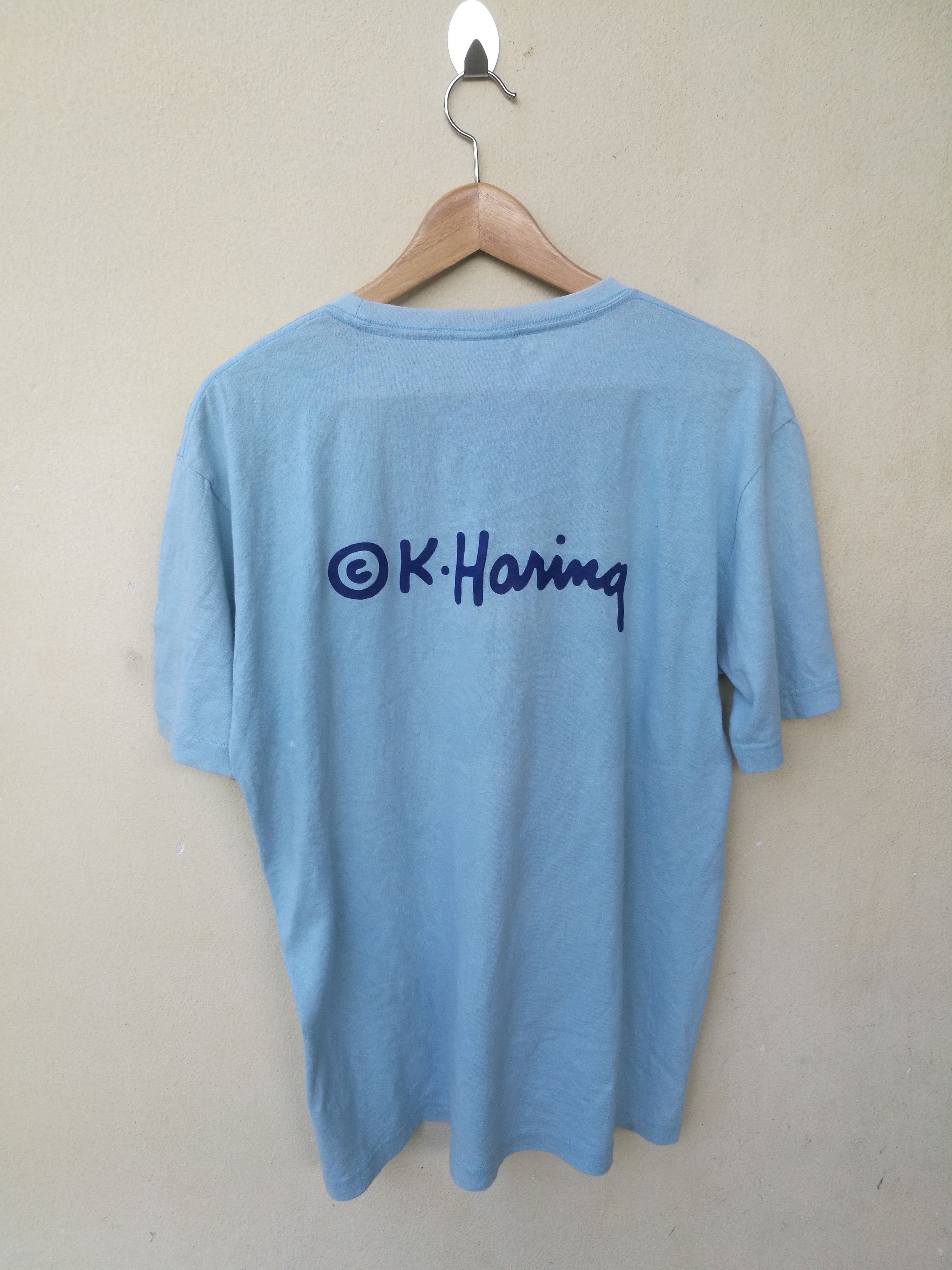Keith Haring × Vintage Keith Haring T shirt spell out logo back Size US L / EU 52-54 / 3 - 3 Thumbnail