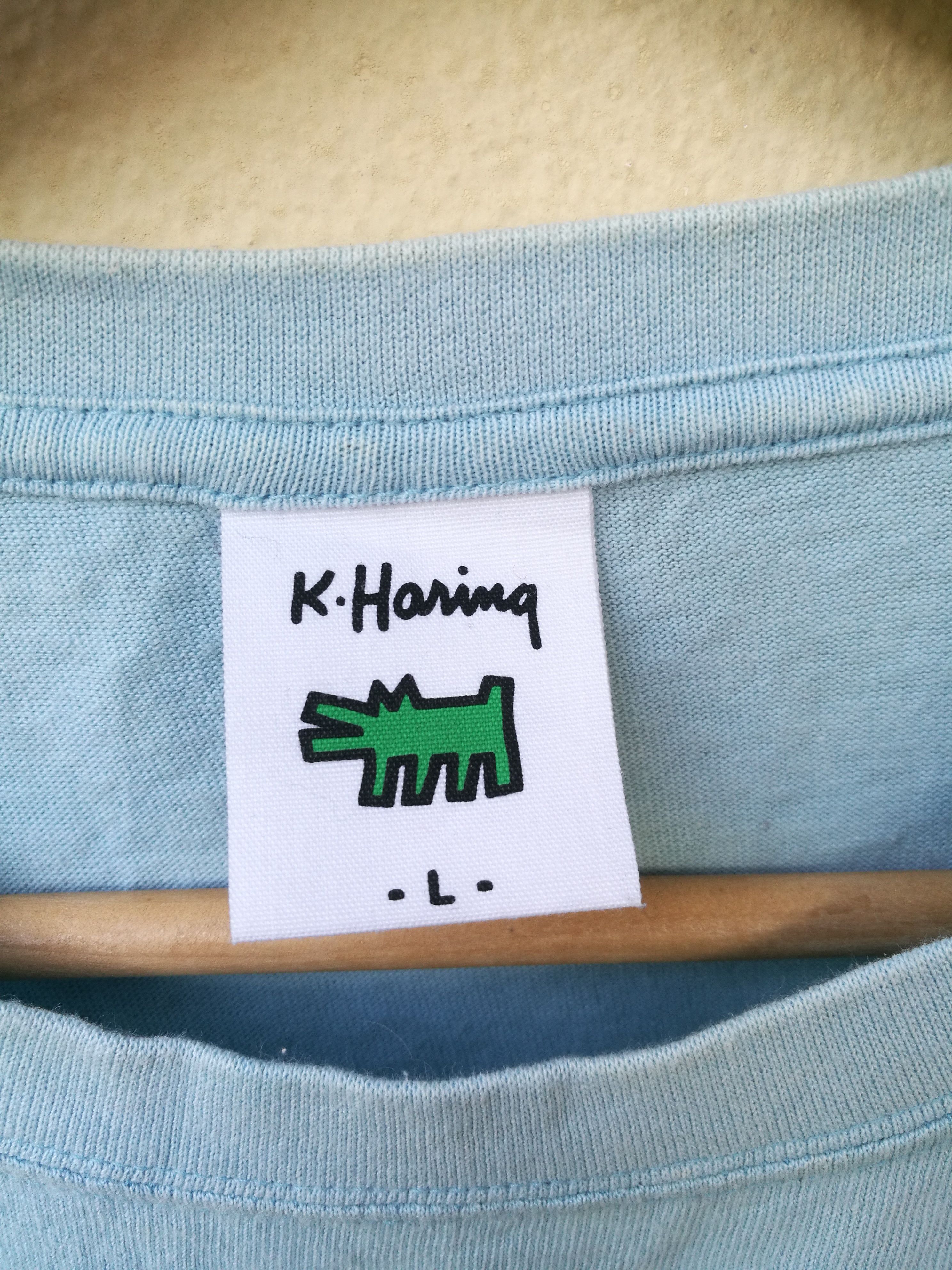 Keith Haring × Vintage Keith Haring T shirt spell out logo back Size US L / EU 52-54 / 3 - 8 Thumbnail