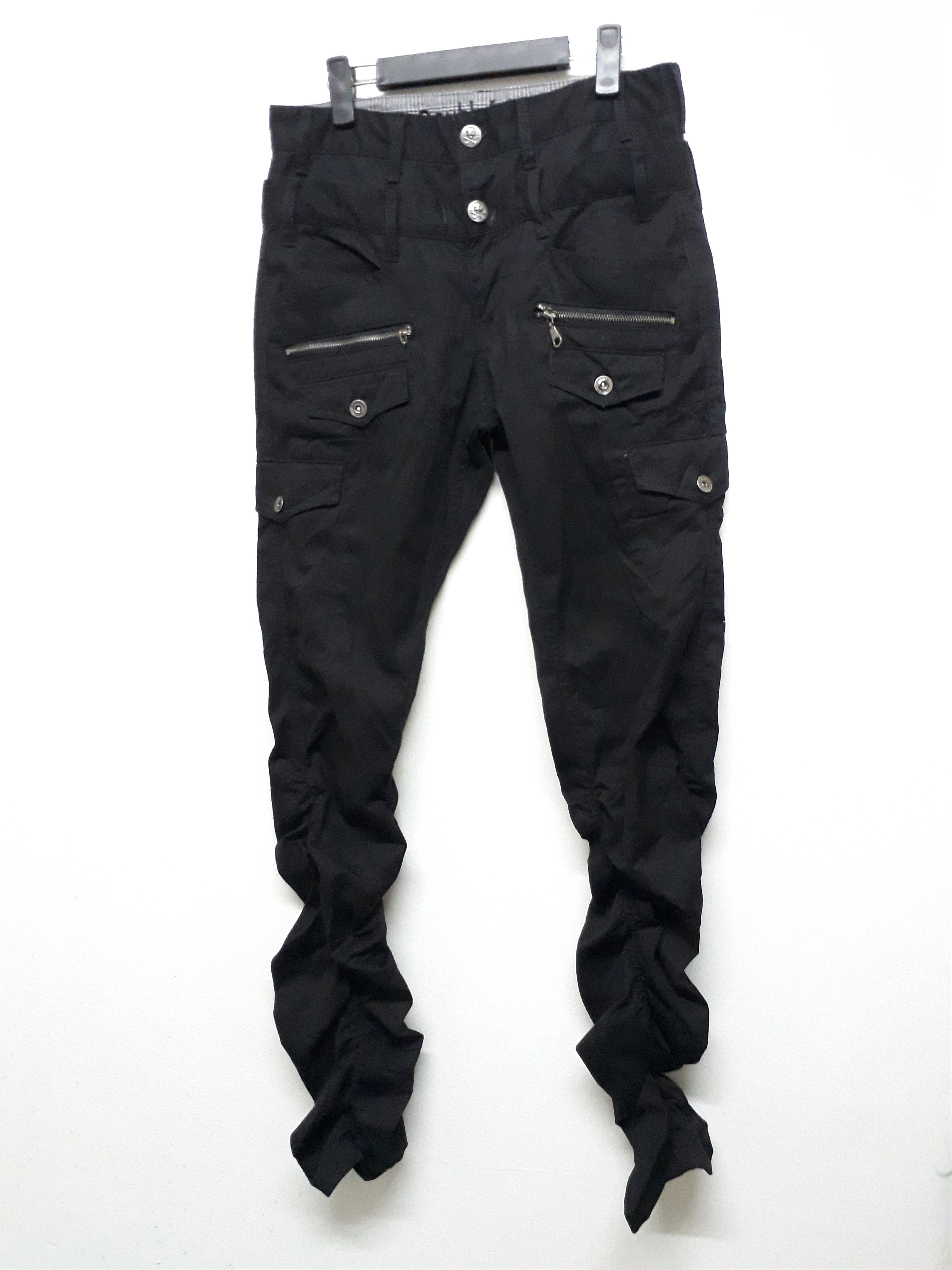 Japanese Brand 💥DOUBLE FOCUS Skull Japanese Brand Leg Strech Pants Size US 32 / EU 48 - 5 Thumbnail