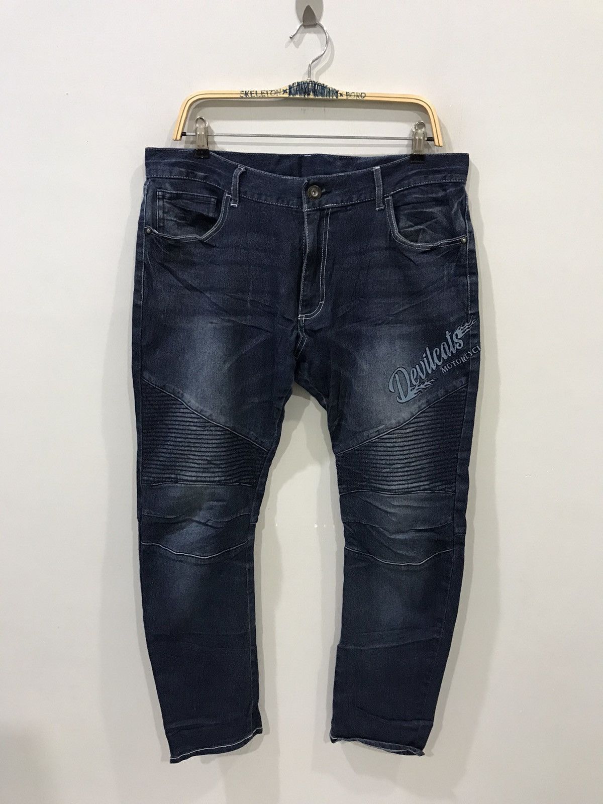 Japanese Brand Very Rare Devilcat Motocycle Biker Pant Size US 35 - 1 Thumbnail