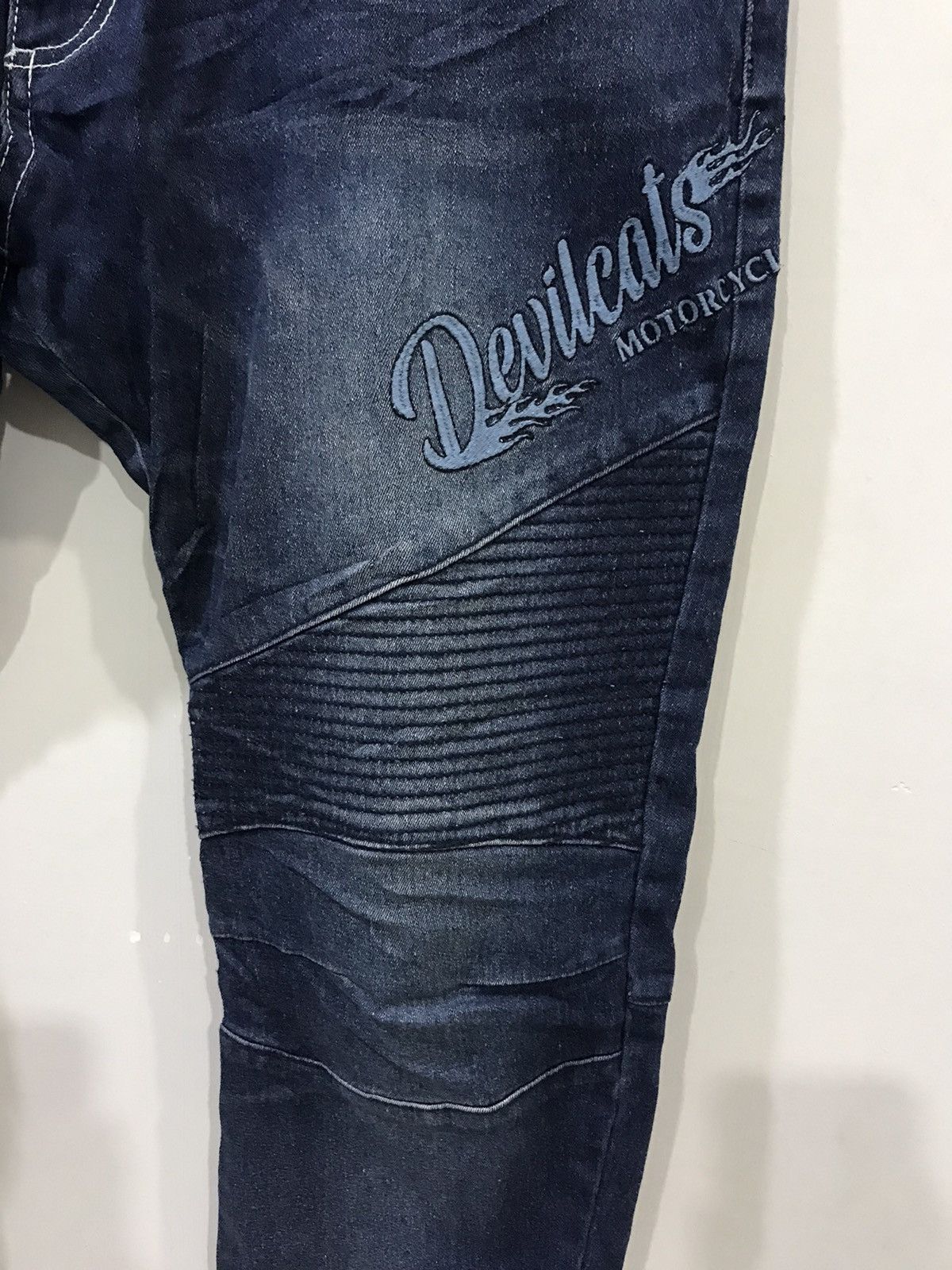 Japanese Brand Very Rare Devilcat Motocycle Biker Pant Size US 35 - 4 Thumbnail