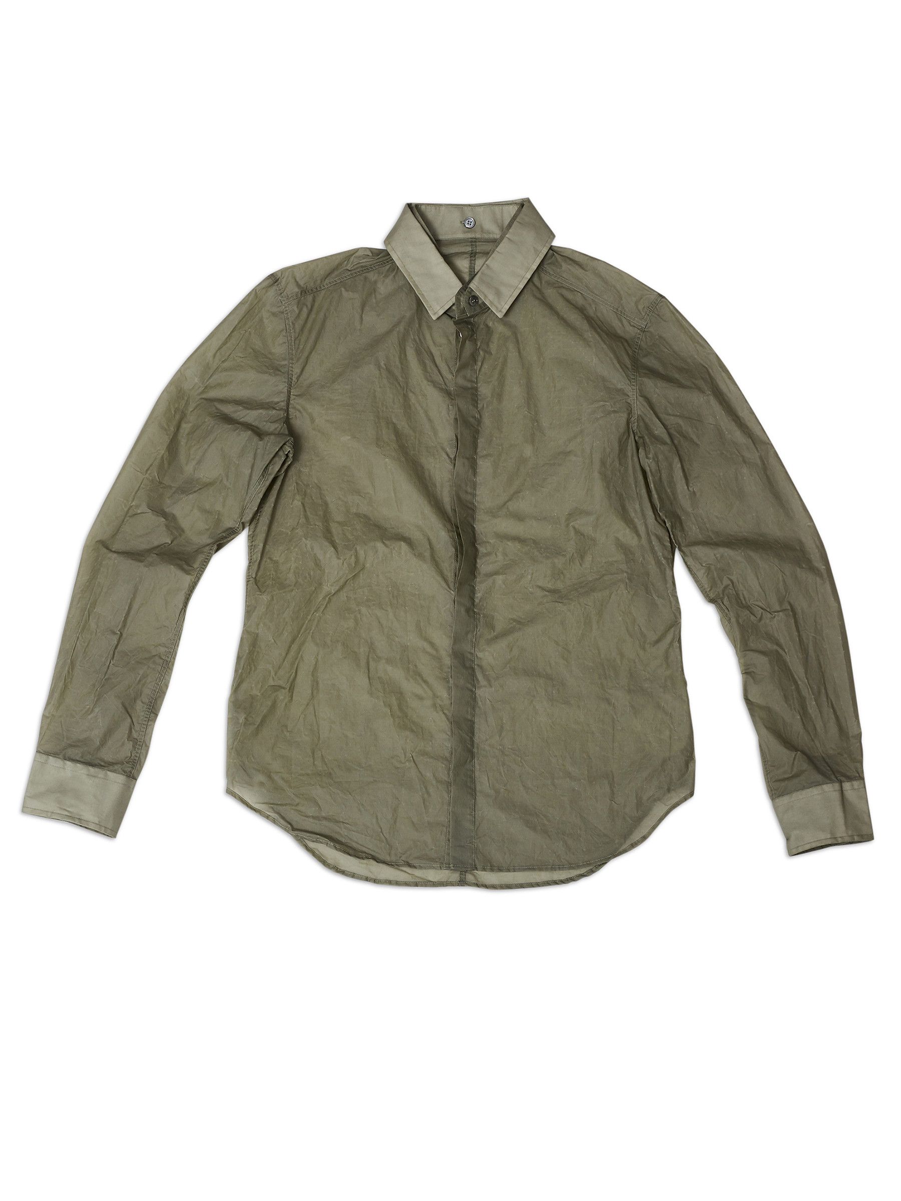 DEEPTI Waxed Removable Collar Button Up