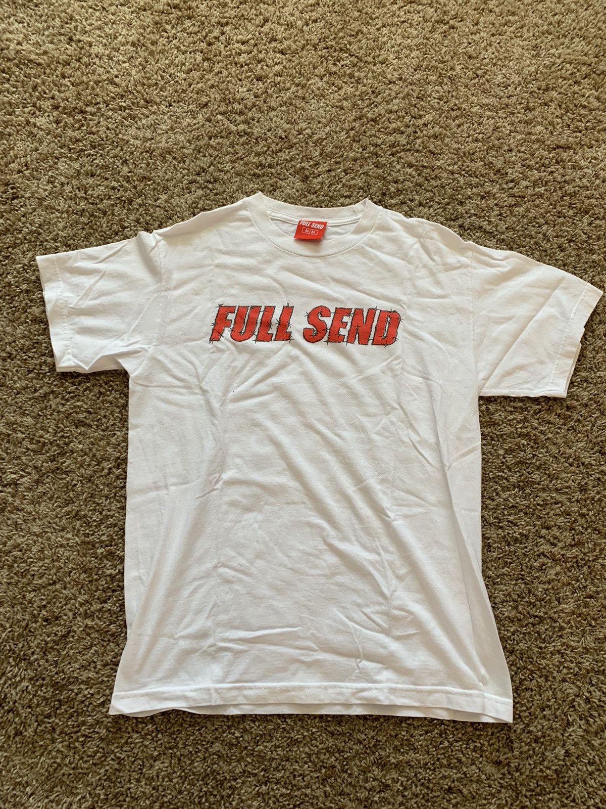 Full Send by the Nelkboys Tee Shirt with “Barbwire” theme