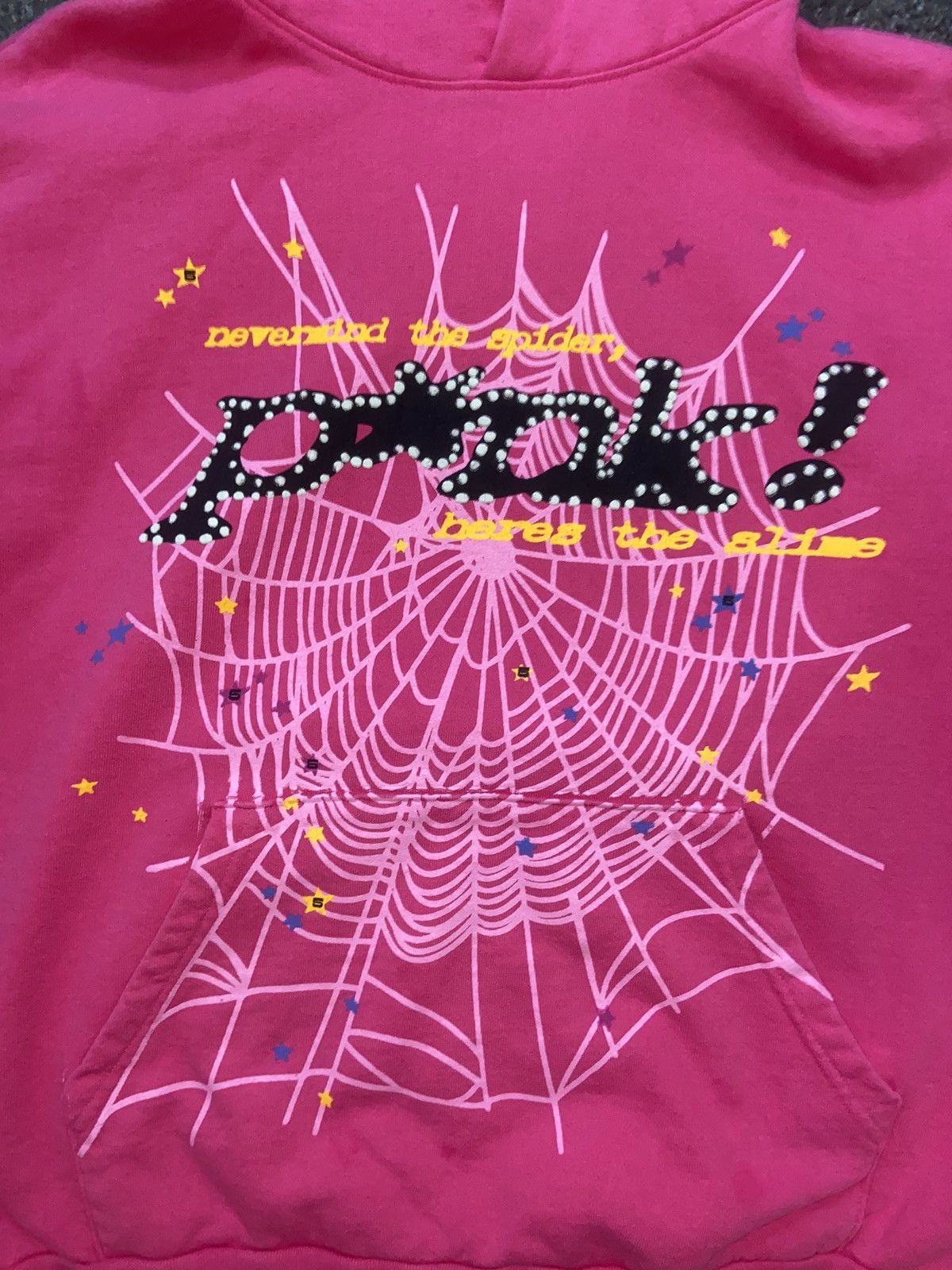 Spider Worldwide × Young Thug Sp5der P*nk Hoodie Large