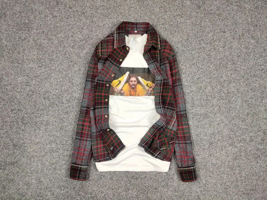 Flannel Vintage Flannel Shirt Travis Scott Style Size US M / EU 48-50 / 2 - 1 Preview
