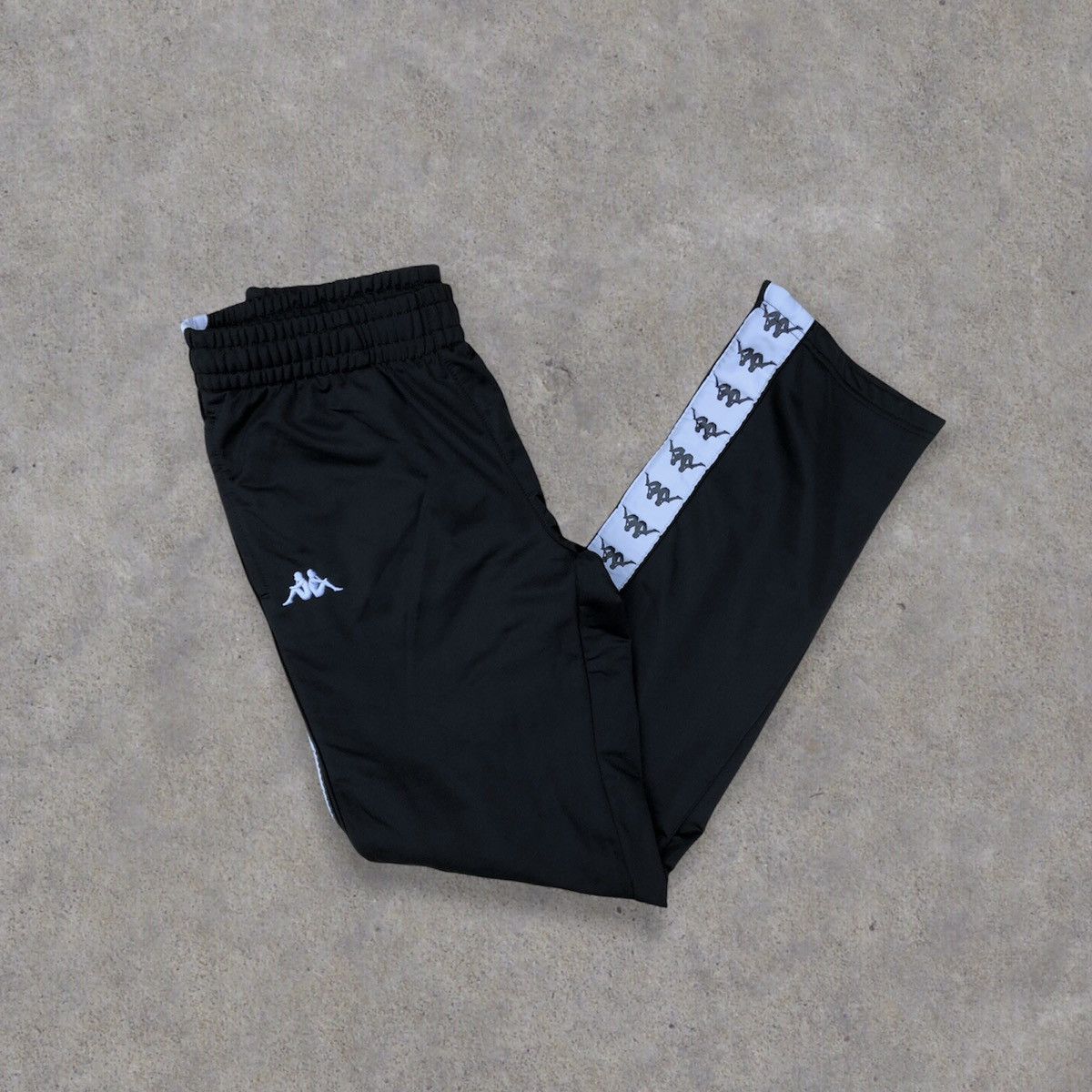 Kappa vintage kappa button track pants black white M Grailed