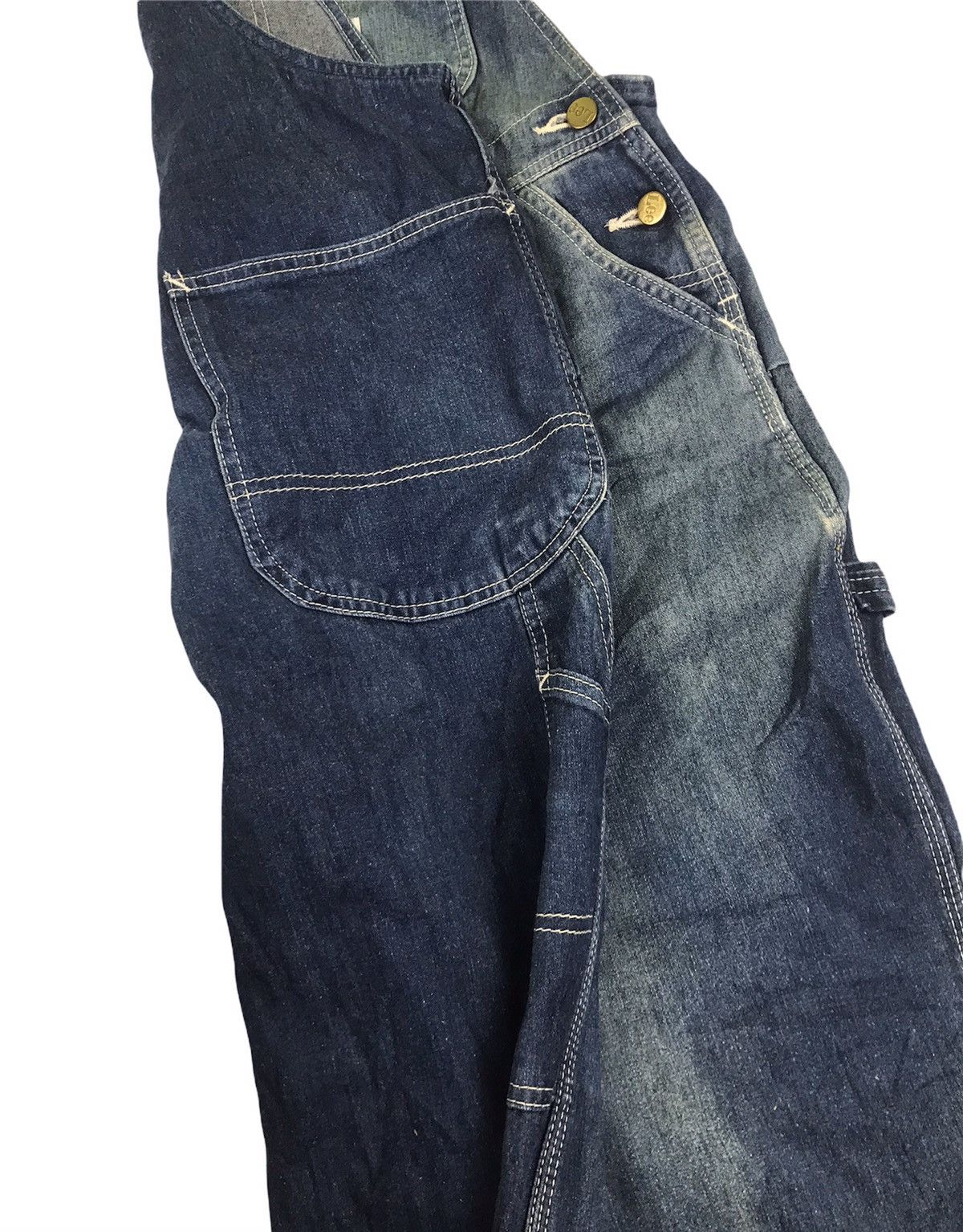 Lee × Vintage Vintage Denim Lee Union Made Carpenter Overall Size US 36 / EU 52 - 7 Thumbnail