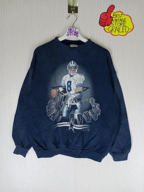 NFL × Tultex × Vintage Vintage 90s Dallas Cowboys Sweatshirt Crewneck Size US L / EU 52-54 / 3 - 2 Thumbnail