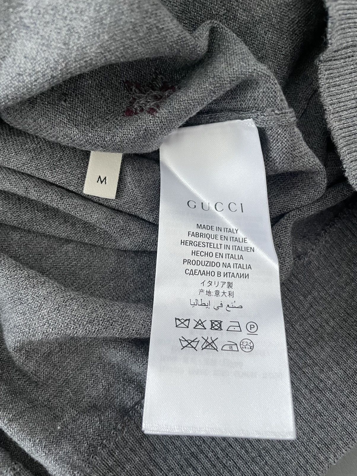 Gucci $2k Value Super Runway Bee V-neck Fine Wool Knit Sweater Size US M / EU 48-50 / 2 - 5 Thumbnail