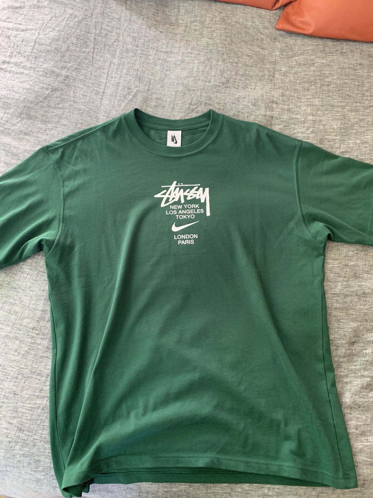 Nike Stussy x Nike International T-Shirt Green | Grailed