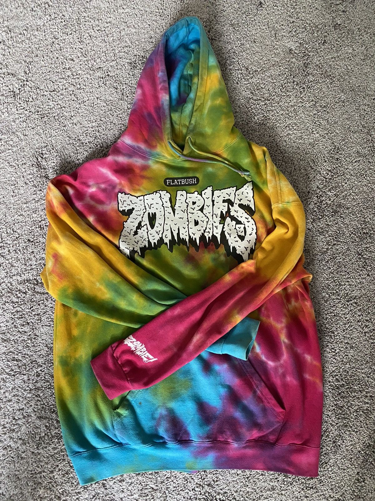 Flatbush zombies tie dye hoodie sale