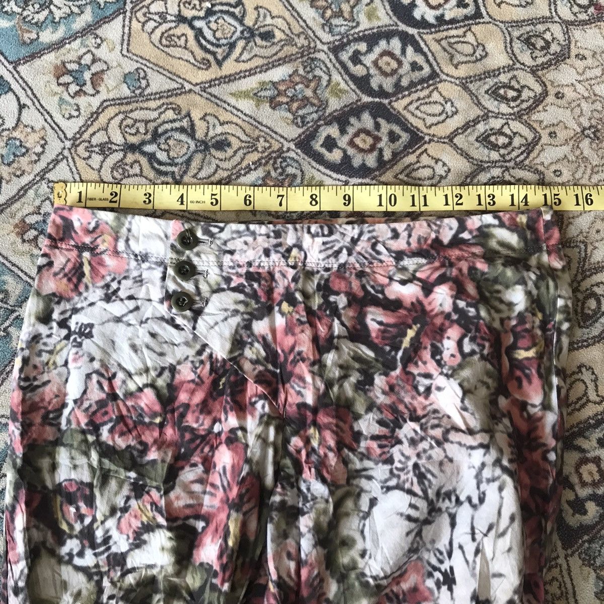 Issey Miyake Issey Miyake Printed Pants Floral Size 30" / US 8 / IT 44 - 14 Thumbnail