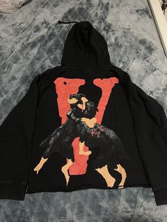 City morgue x discount vlone dogs hoodie black