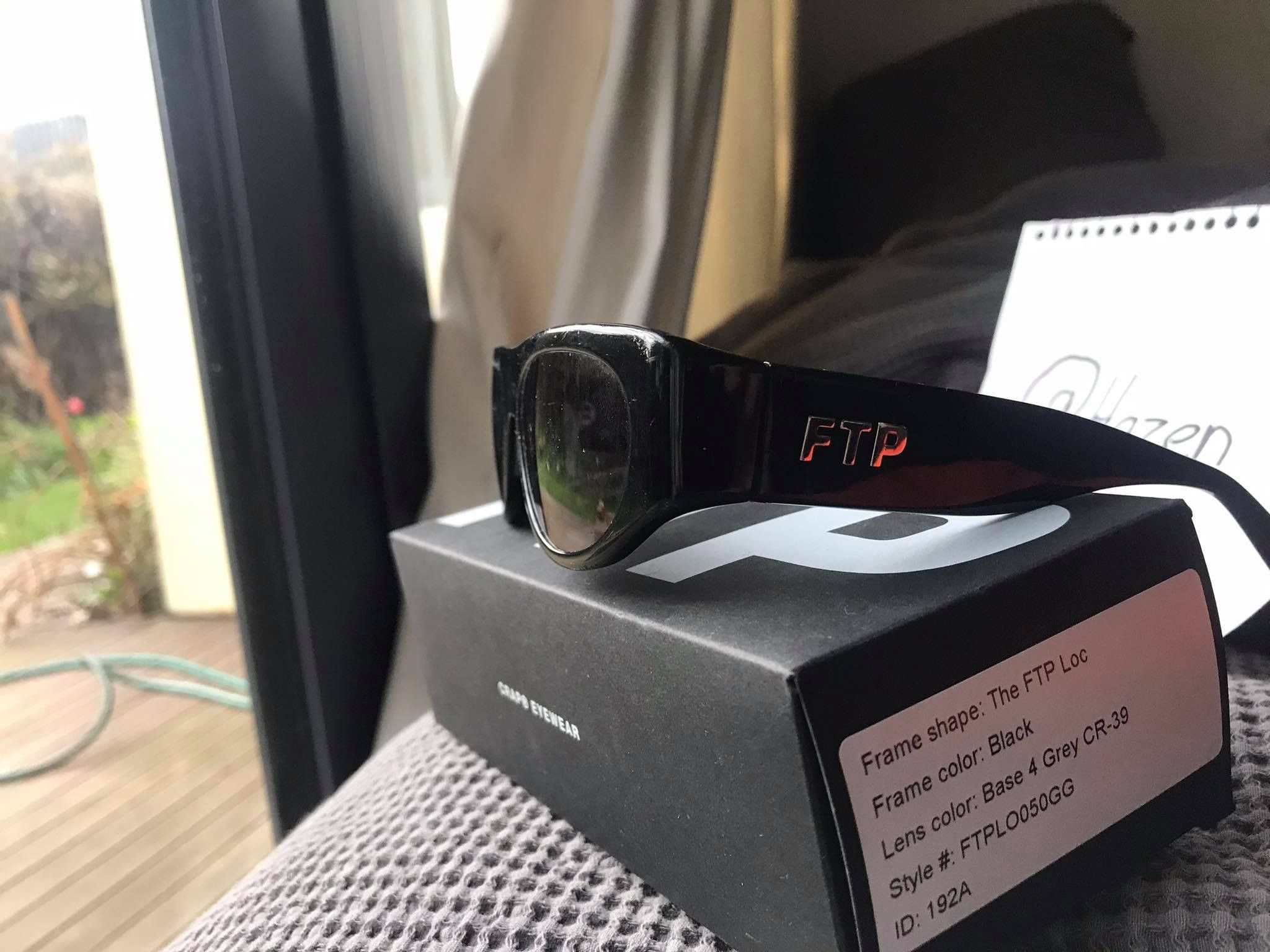 FTP × Crap Eyewear Loc Sunglasses Crap® Eyewear | FTP Sport Silver Wraparound Sunglasses