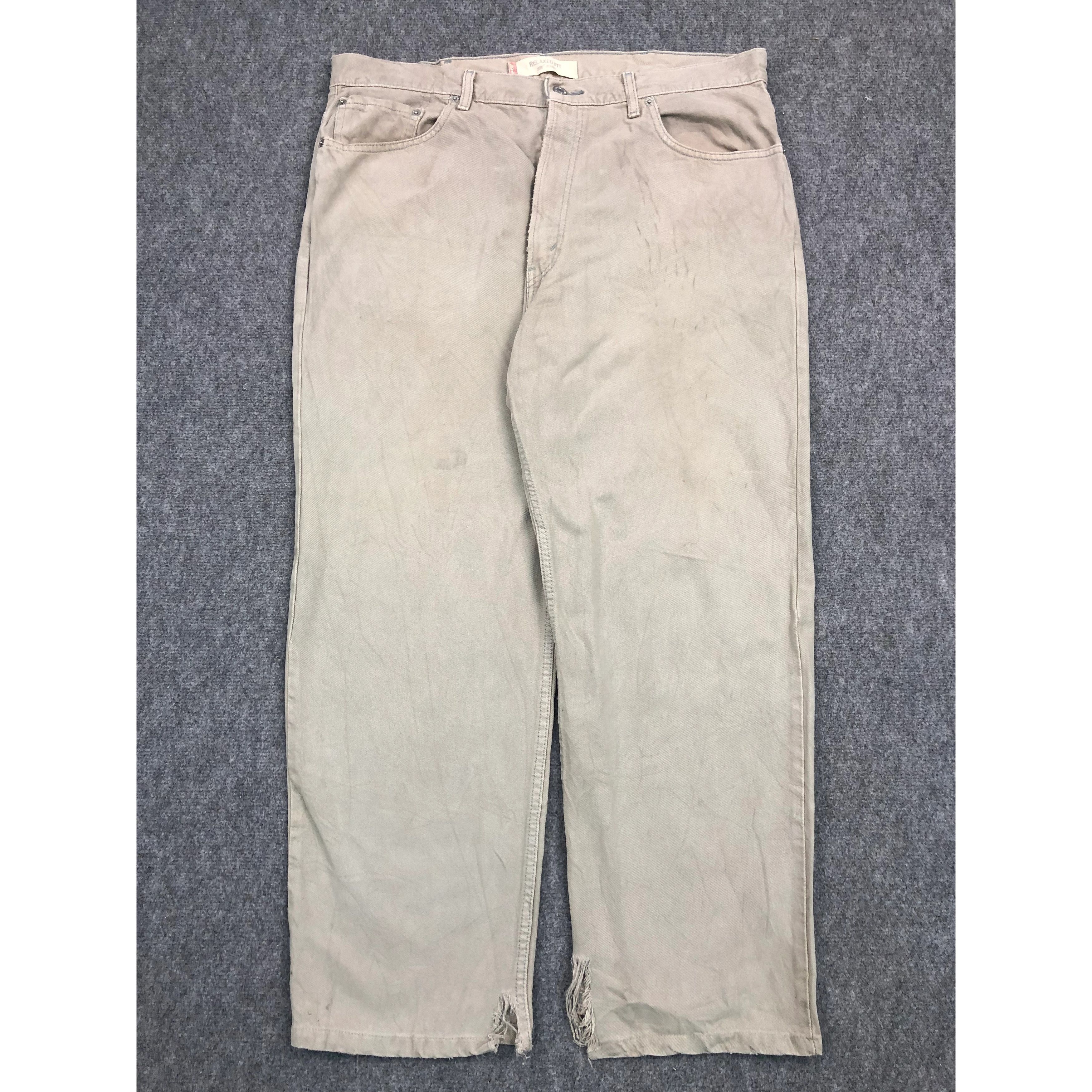 Levi's Vintage Levis 550 Relaxed Fit Denim Light Brown DP0242 Size US 40 / EU 56 - 1 Thumbnail