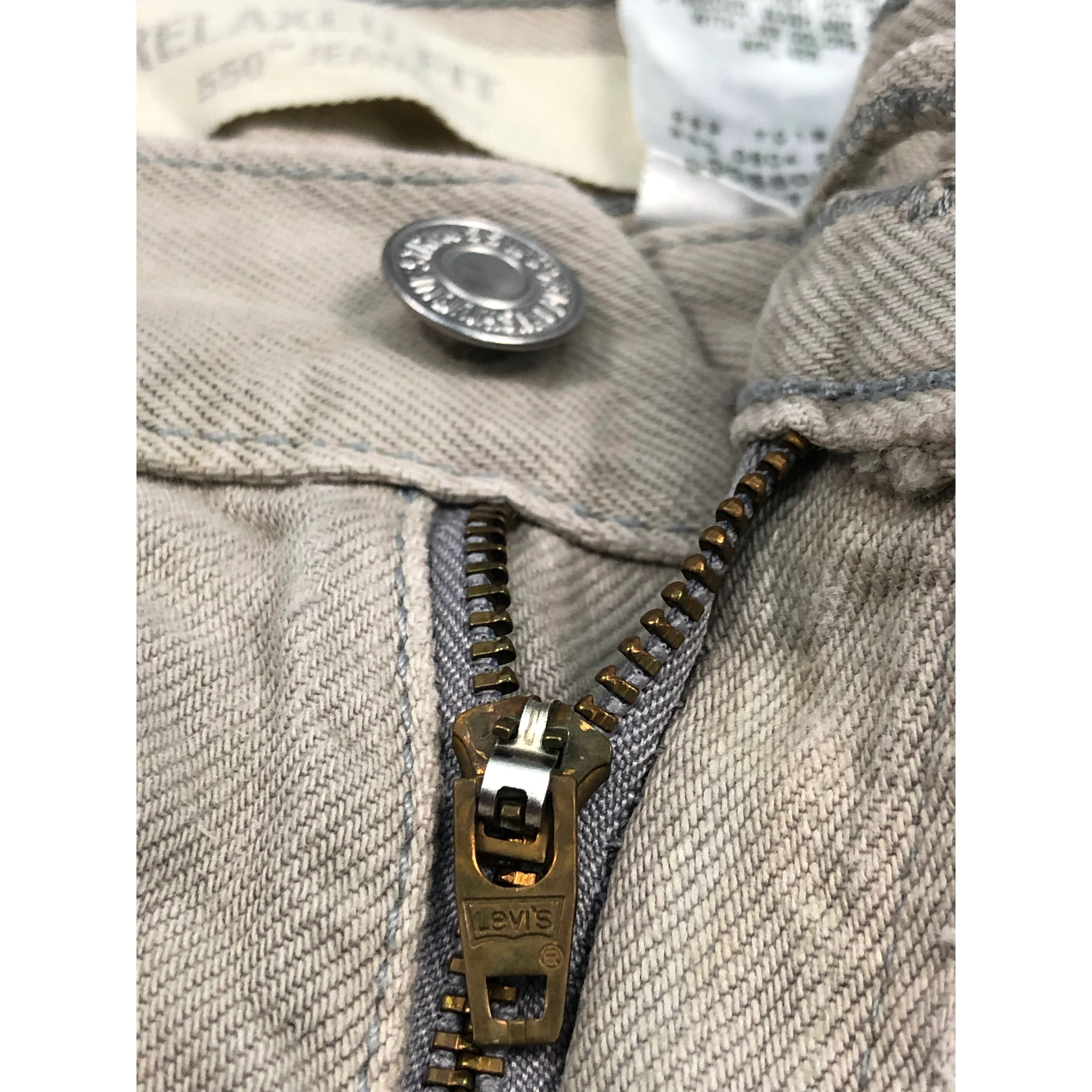 Levi's Vintage Levis 550 Relaxed Fit Denim Light Brown DP0242 Size US 40 / EU 56 - 8 Thumbnail