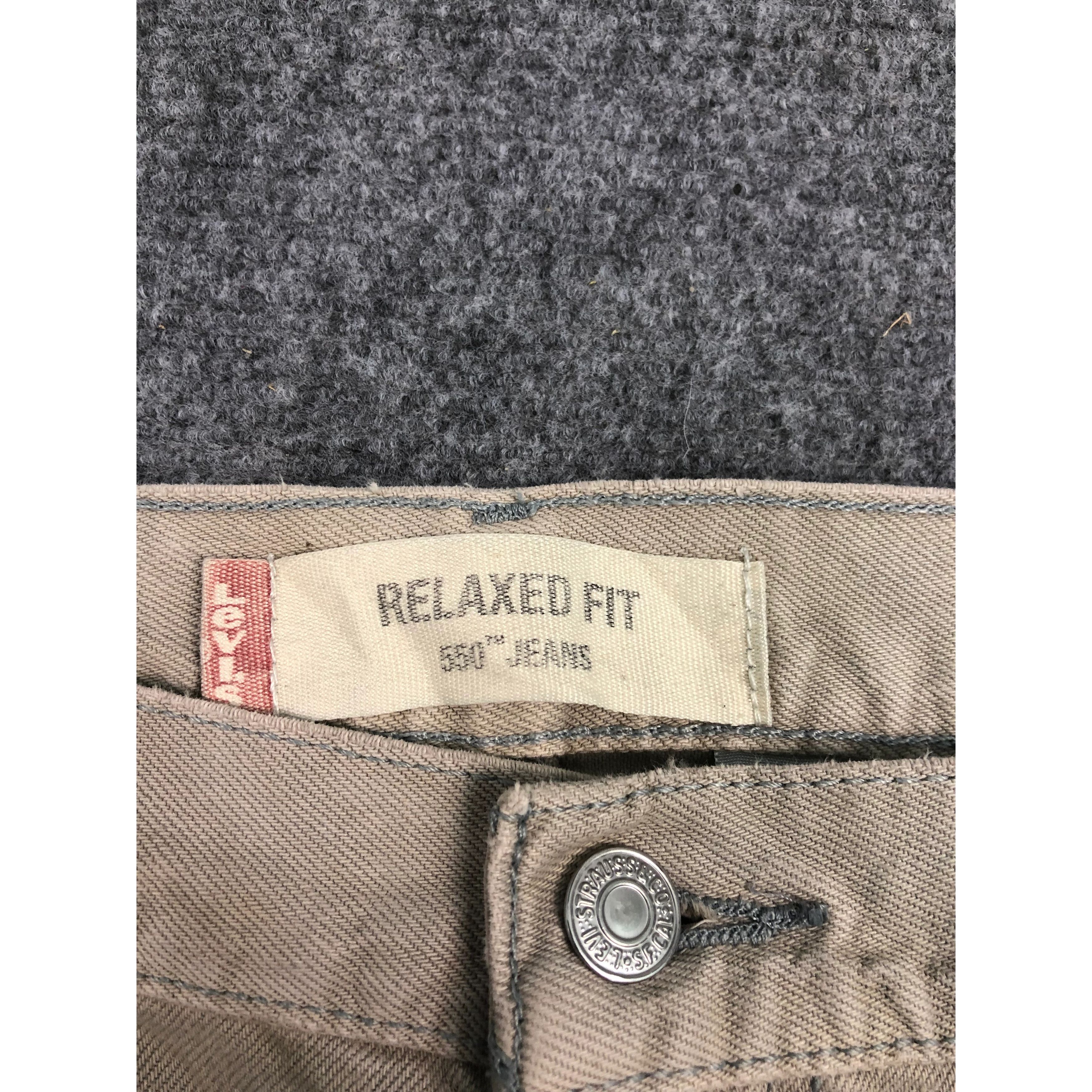 Levi's Vintage Levis 550 Relaxed Fit Denim Light Brown DP0242 Size US 40 / EU 56 - 7 Thumbnail