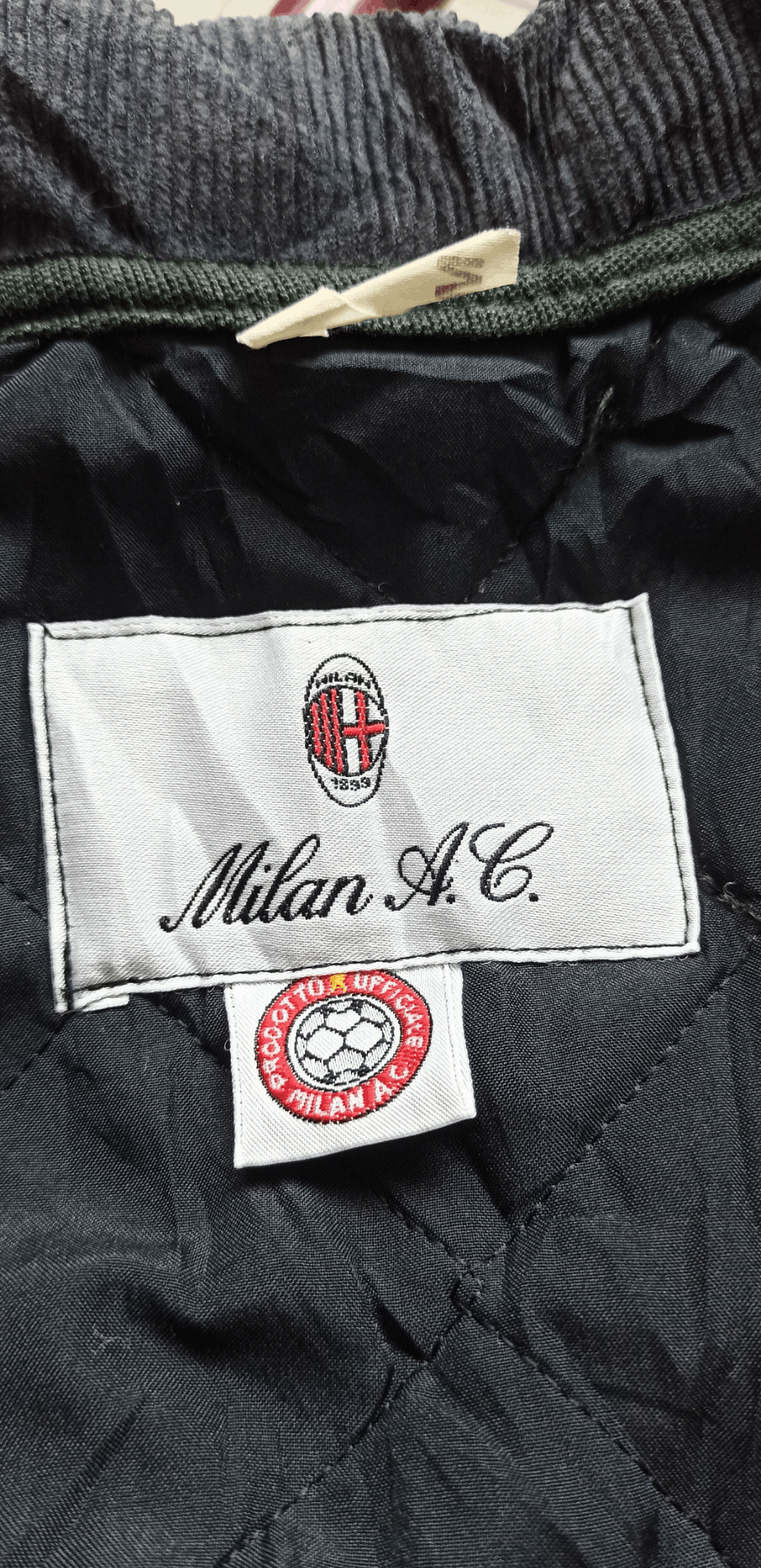 Vintage Vintage AC Milan Football A Norma Della Legge Button Jacket Size US M / EU 48-50 / 2 - 8 Thumbnail