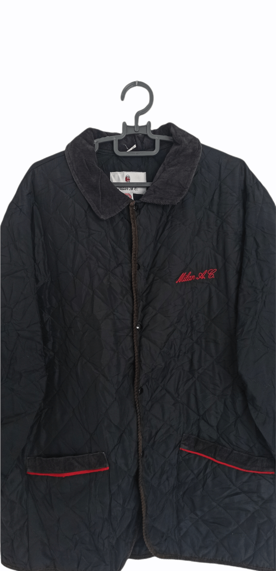 Vintage Vintage AC Milan Football A Norma Della Legge Button Jacket Size US M / EU 48-50 / 2 - 3 Thumbnail