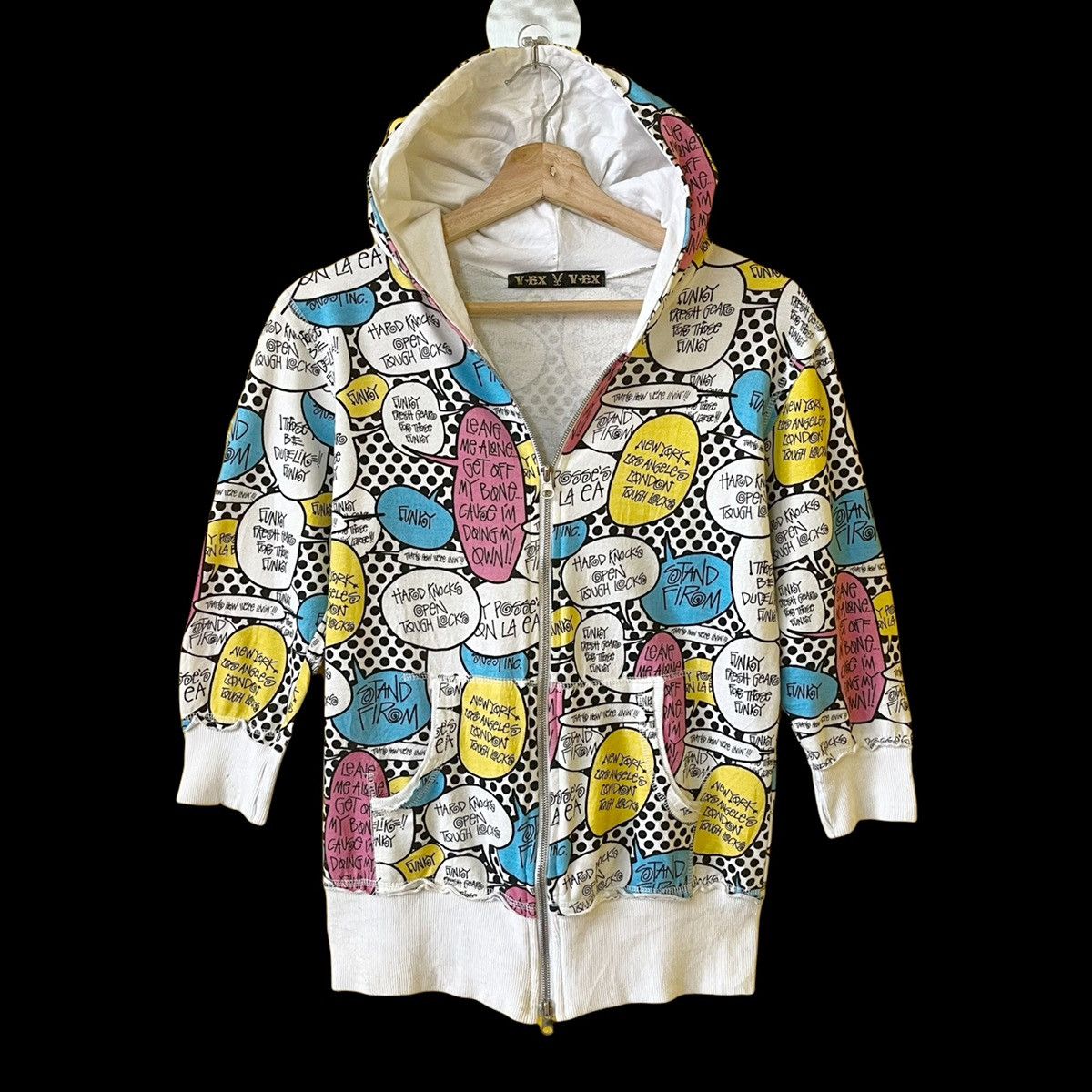 Japanese Brand Vex Parody Stussy Fullzip Hoodies Size US S / EU 44-46 / 1 - 1 Thumbnail