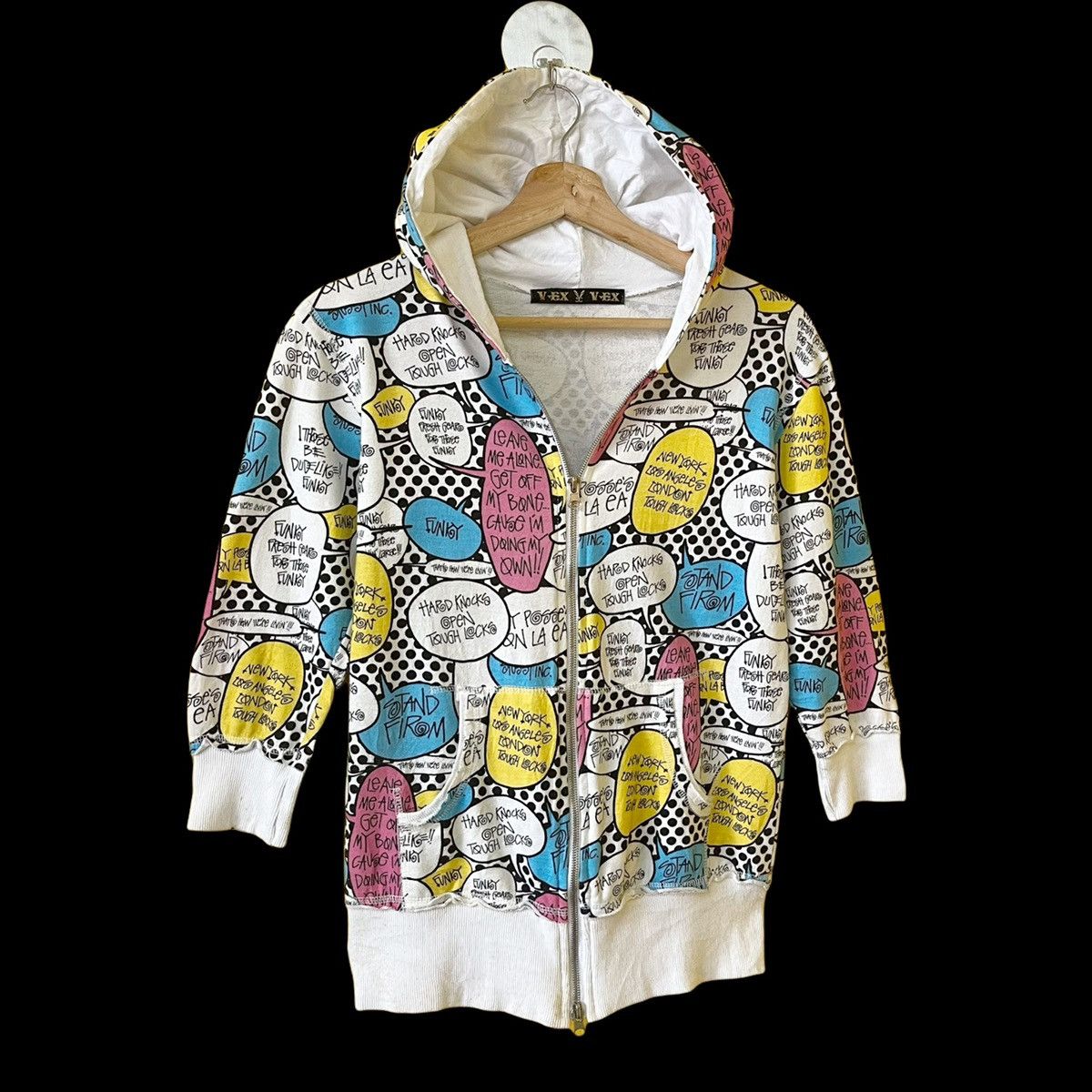 Japanese Brand Vex Parody Stussy Fullzip Hoodies Size US S / EU 44-46 / 1 - 2 Thumbnail