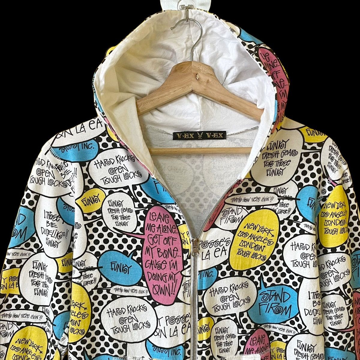 Japanese Brand Vex Parody Stussy Fullzip Hoodies Size US S / EU 44-46 / 1 - 4 Thumbnail