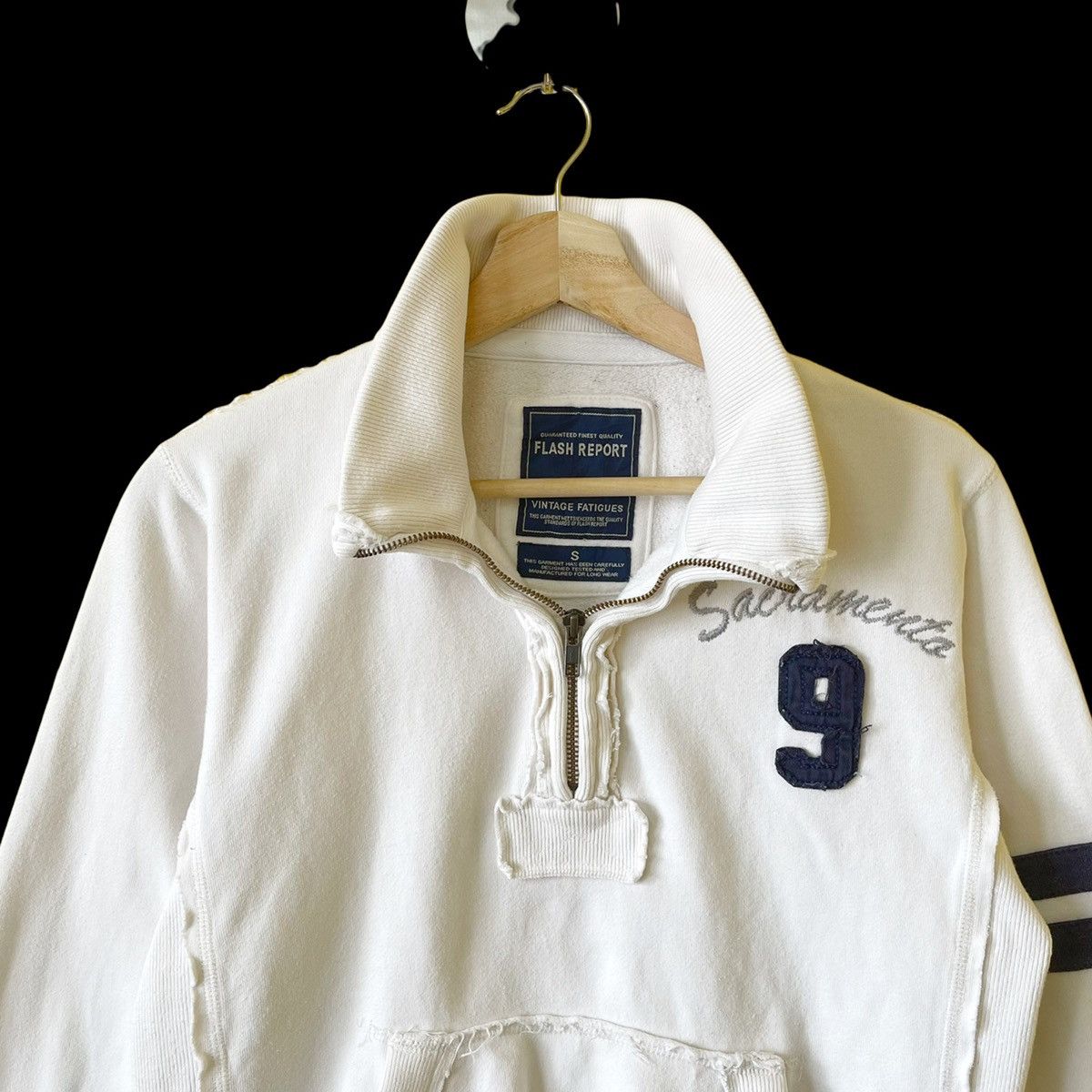 Japanese Brand Flash Report Halfzip Sweatshirt Size S Size US S / EU 44-46 / 1 - 4 Thumbnail
