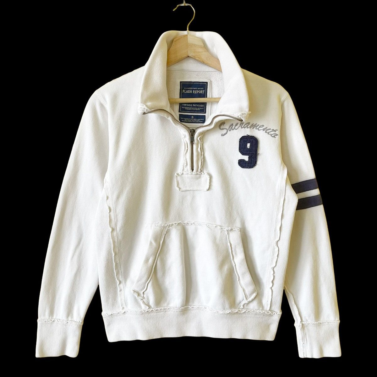 Japanese Brand Flash Report Halfzip Sweatshirt Size S Size US S / EU 44-46 / 1 - 1 Thumbnail