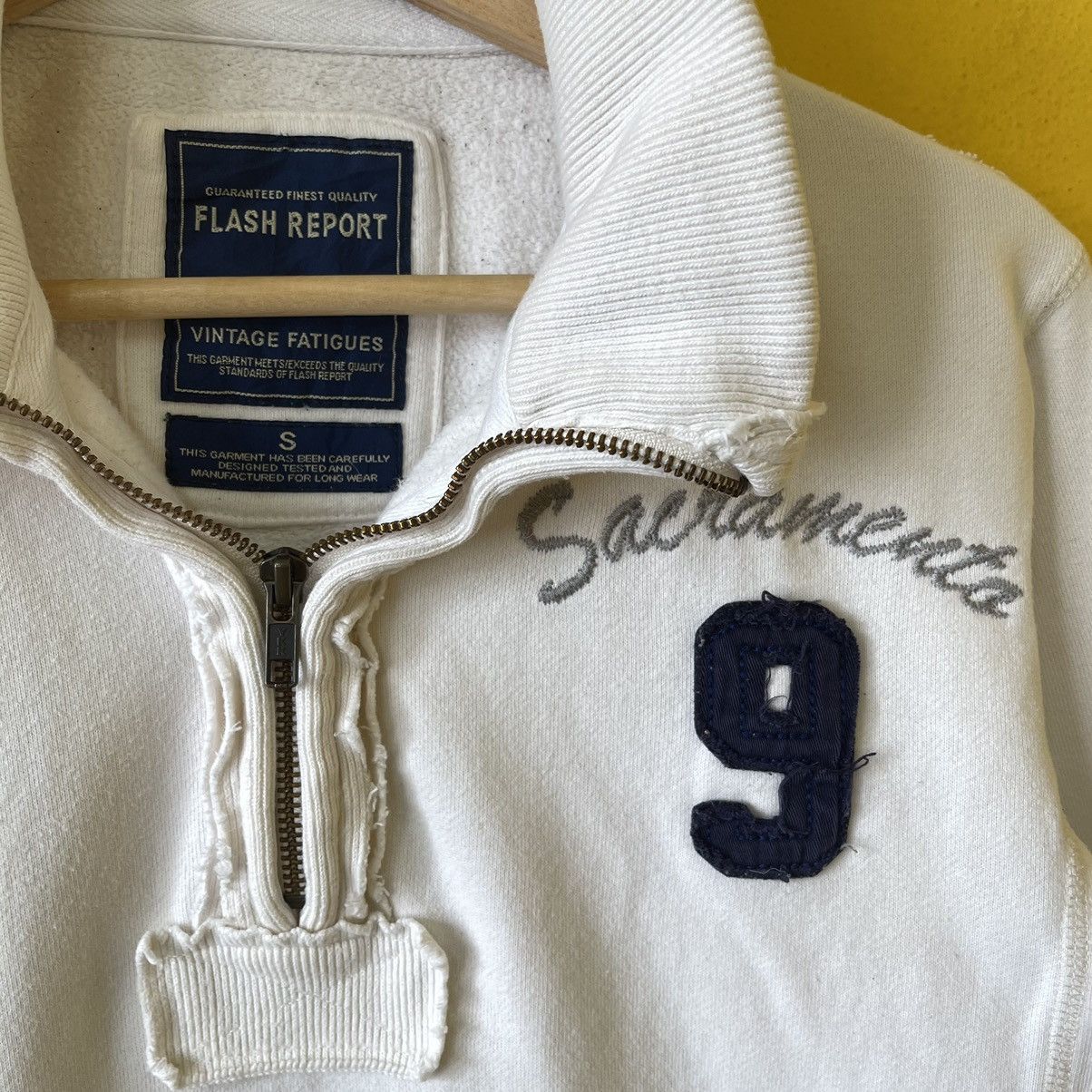 Japanese Brand Flash Report Halfzip Sweatshirt Size S Size US S / EU 44-46 / 1 - 5 Thumbnail