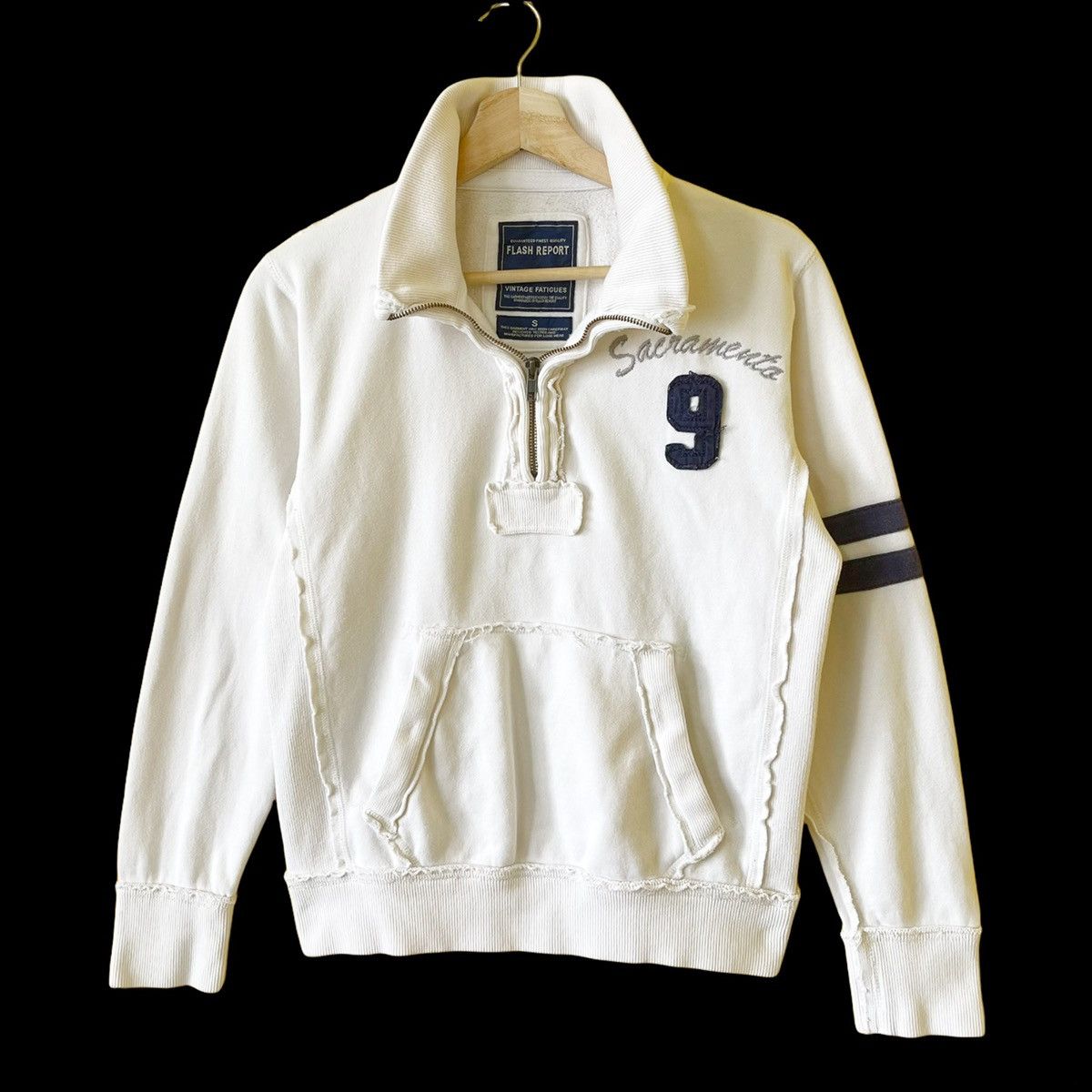 Japanese Brand Flash Report Halfzip Sweatshirt Size S Size US S / EU 44-46 / 1 - 3 Thumbnail