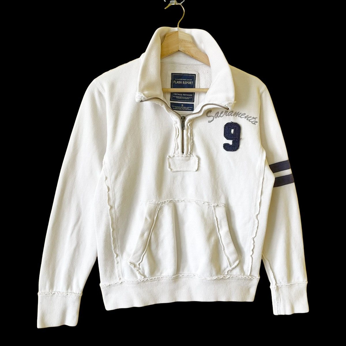 Japanese Brand Flash Report Halfzip Sweatshirt Size S Size US S / EU 44-46 / 1 - 2 Thumbnail