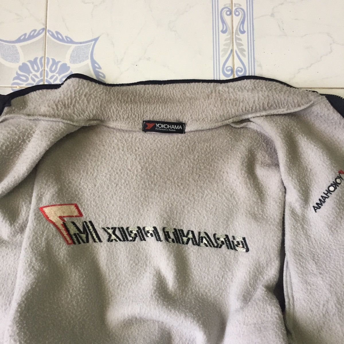 Japanese Brand Yokohama Grand Prix M7 Sweater Zip Jacket Size US L / EU 52-54 / 3 - 21 Thumbnail