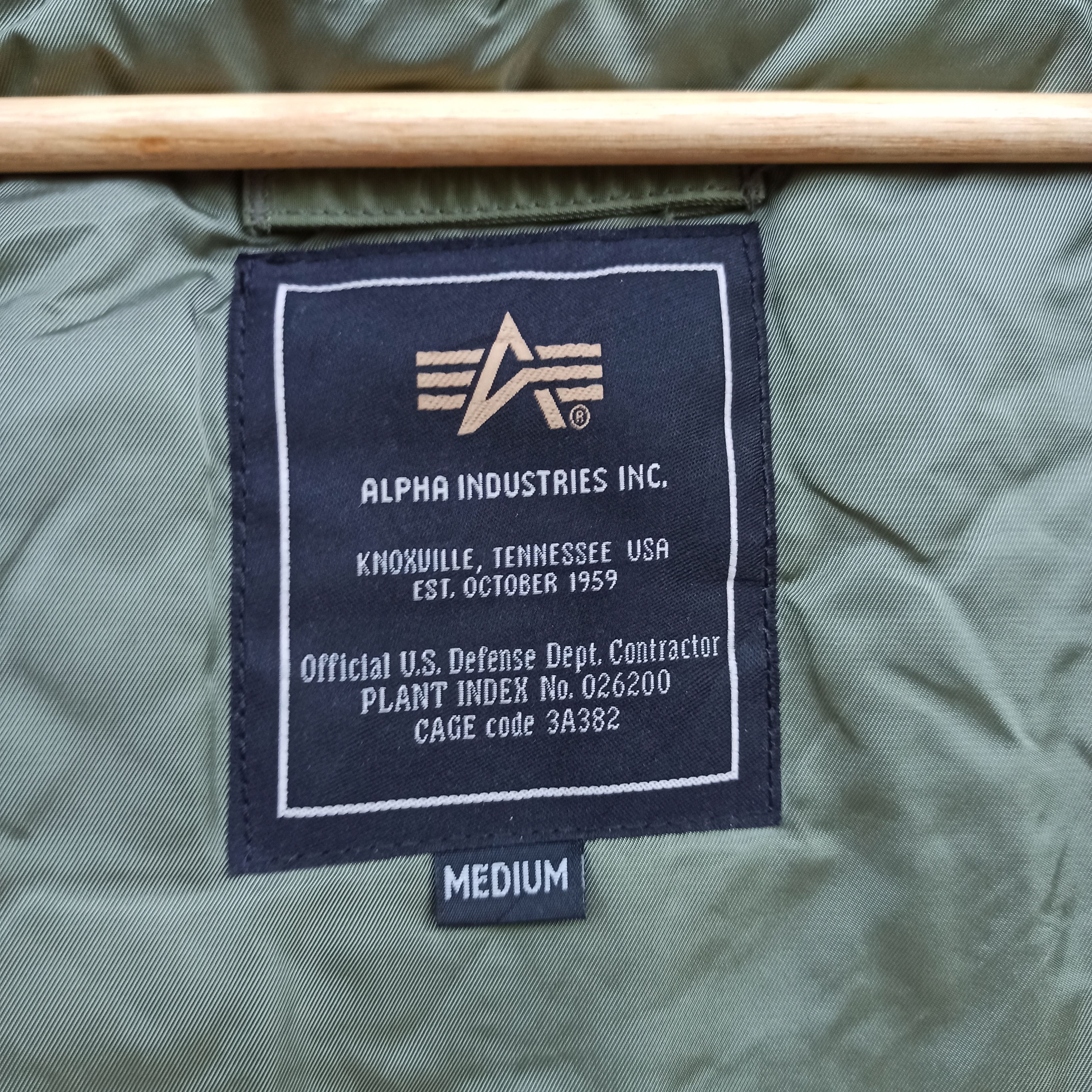 Alpha Industries × Vintage N - 3B Alfa Industries Parka With Fur Collar Size US M / EU 48-50 / 2 - 11 Thumbnail