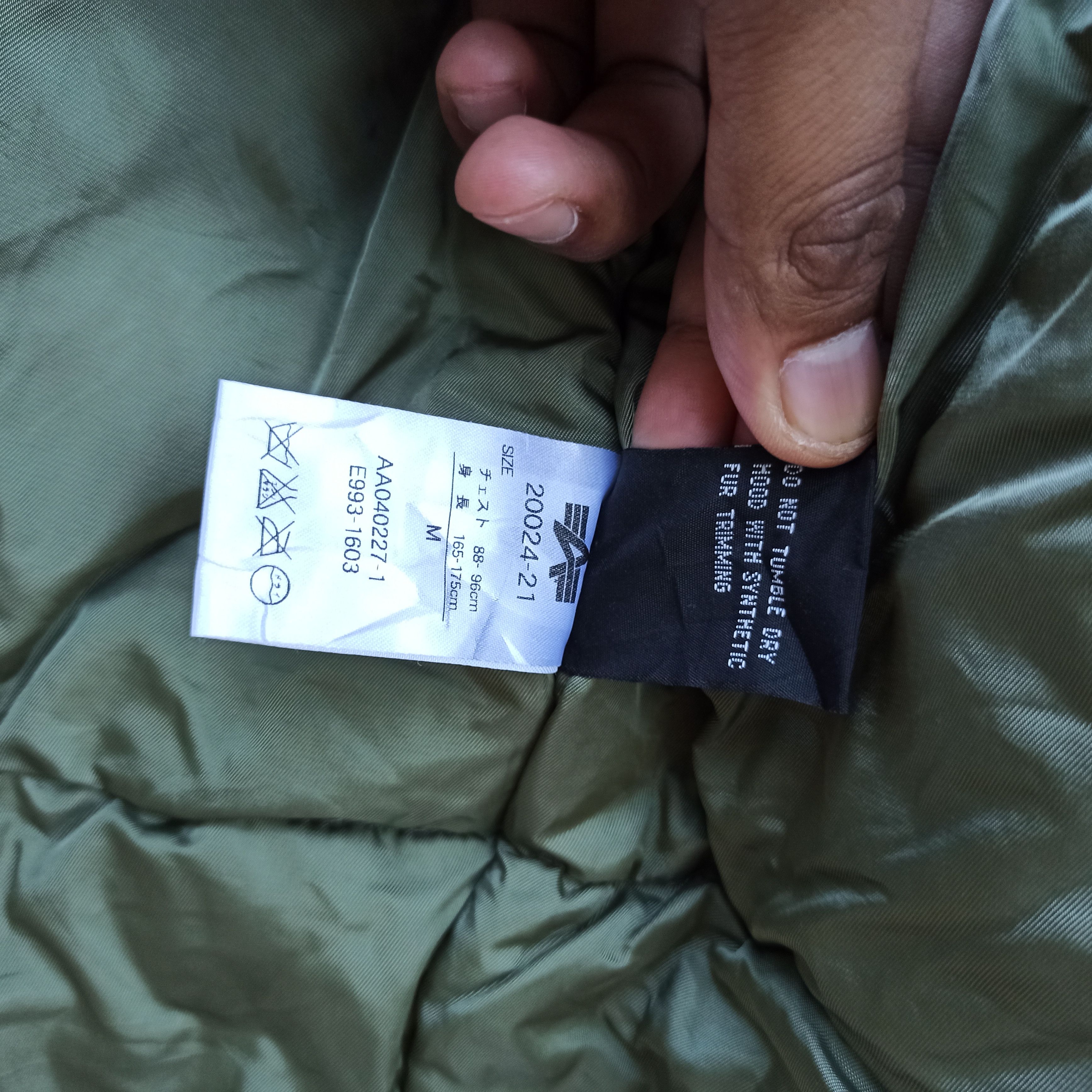 Alpha Industries × Vintage N - 3B Alfa Industries Parka With Fur Collar Size US M / EU 48-50 / 2 - 14 Thumbnail