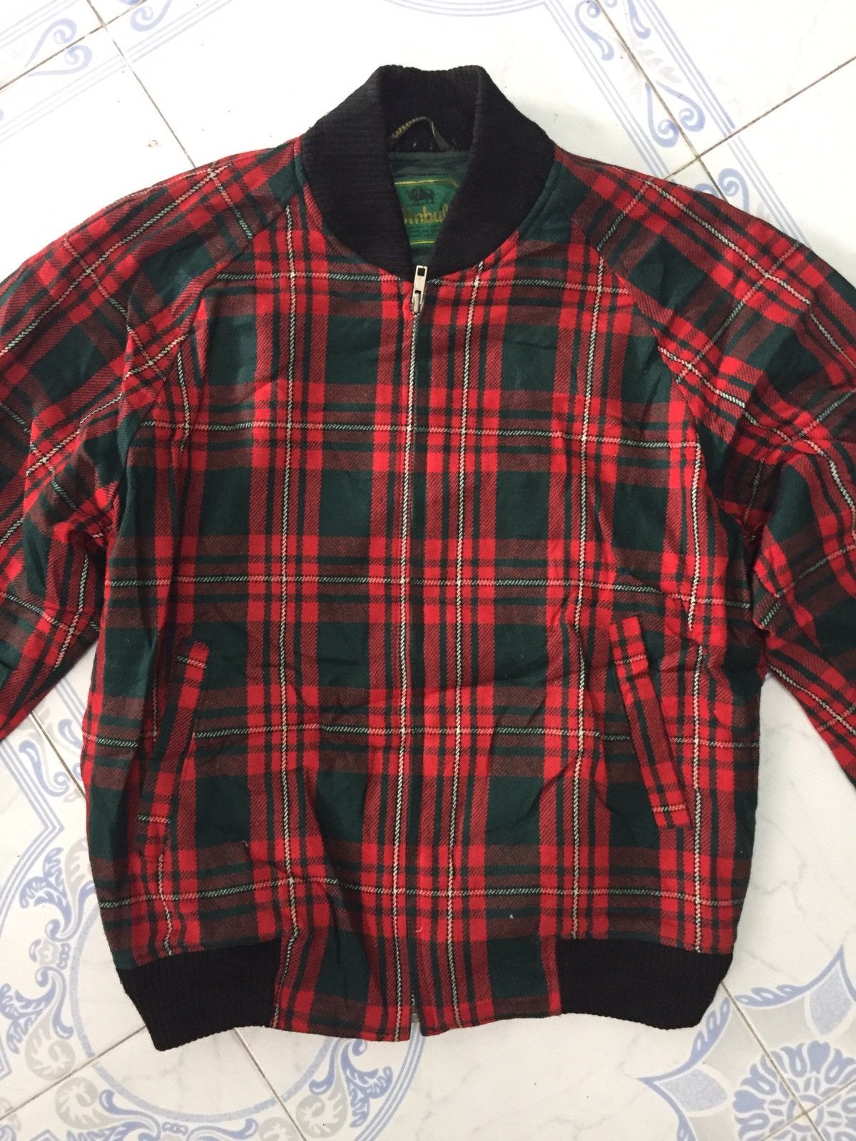 Japanese Brand Winbull Checkered Style Zipper Jacket Size US M / EU 48-50 / 2 - 2 Thumbnail