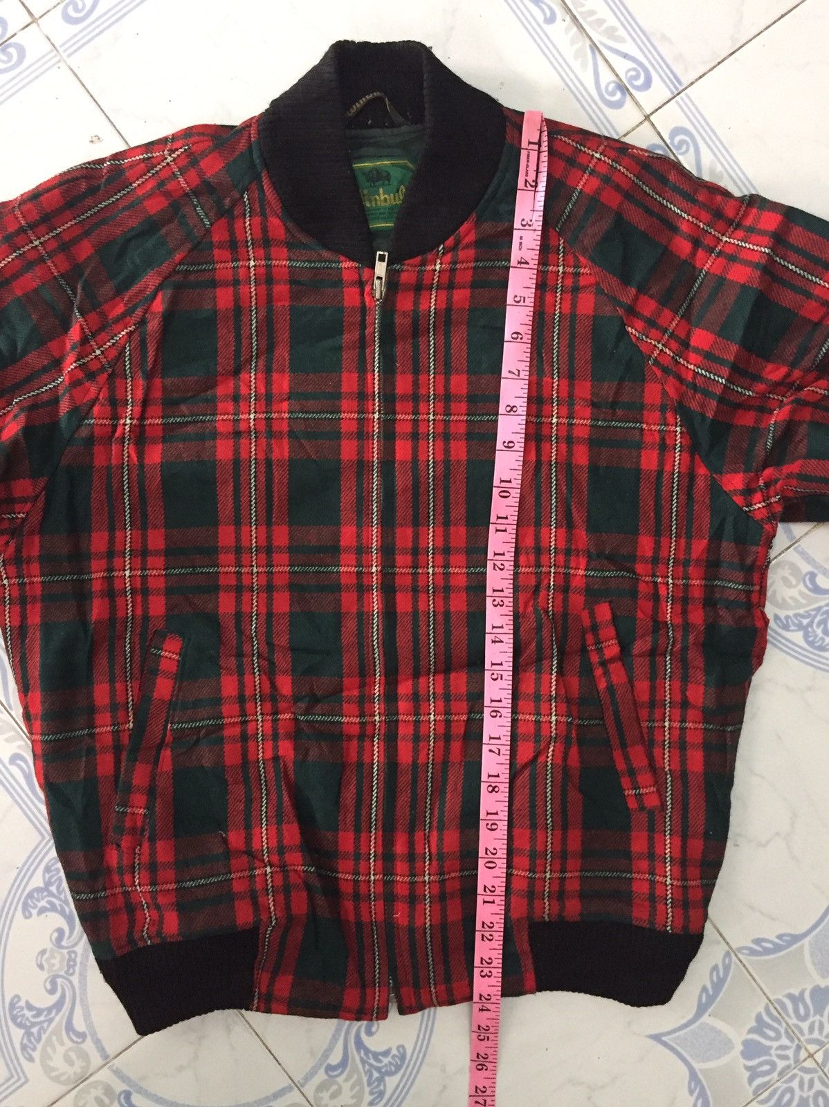 Japanese Brand Winbull Checkered Style Zipper Jacket Size US M / EU 48-50 / 2 - 14 Thumbnail