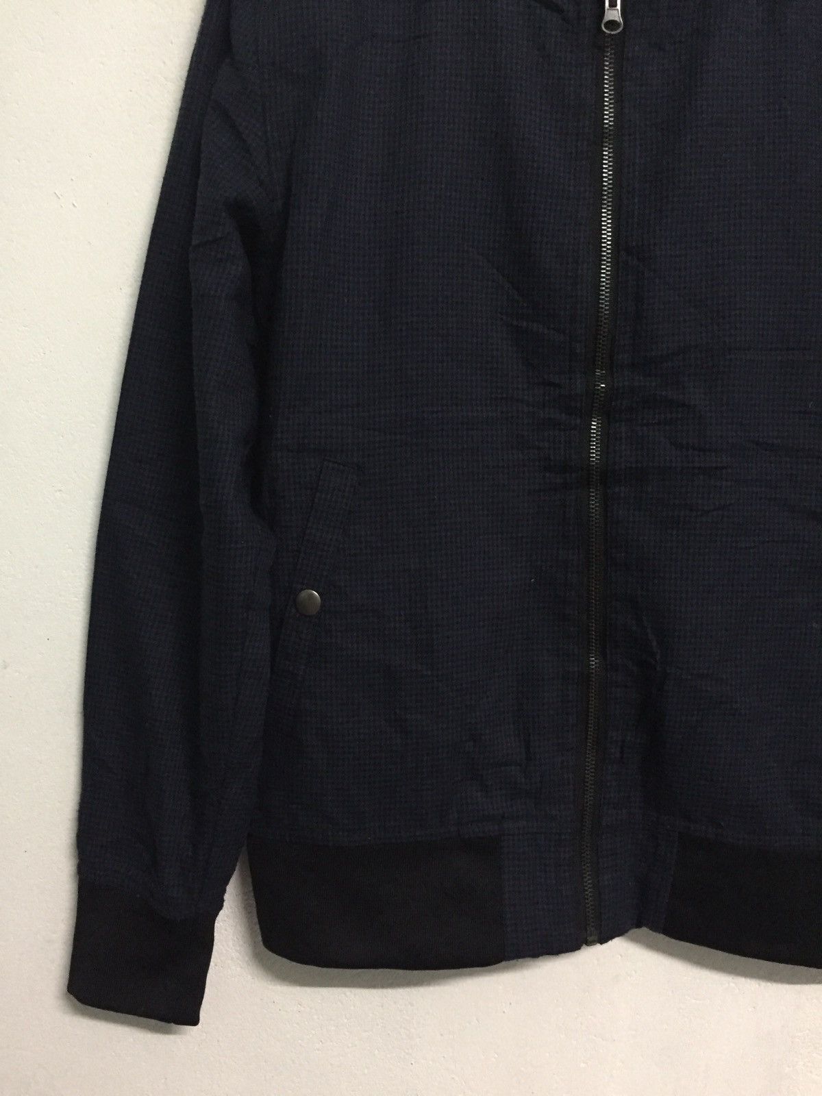 Japanese Brand Beno Exclusive Label Small Checkered Zipper Jacket Size US M / EU 48-50 / 2 - 4 Thumbnail