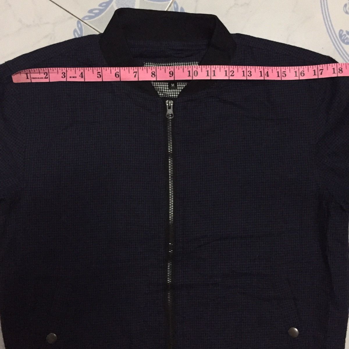 Japanese Brand Beno Exclusive Label Small Checkered Zipper Jacket Size US M / EU 48-50 / 2 - 19 Thumbnail