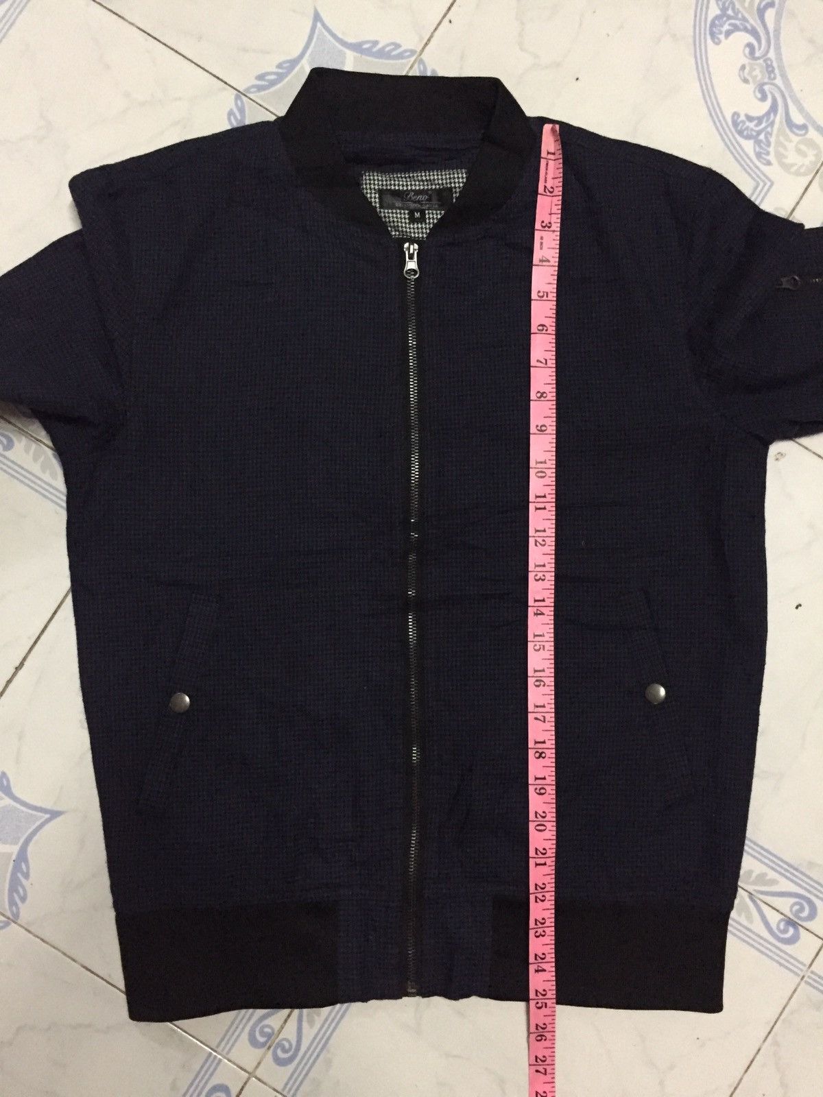 Japanese Brand Beno Exclusive Label Small Checkered Zipper Jacket Size US M / EU 48-50 / 2 - 18 Thumbnail
