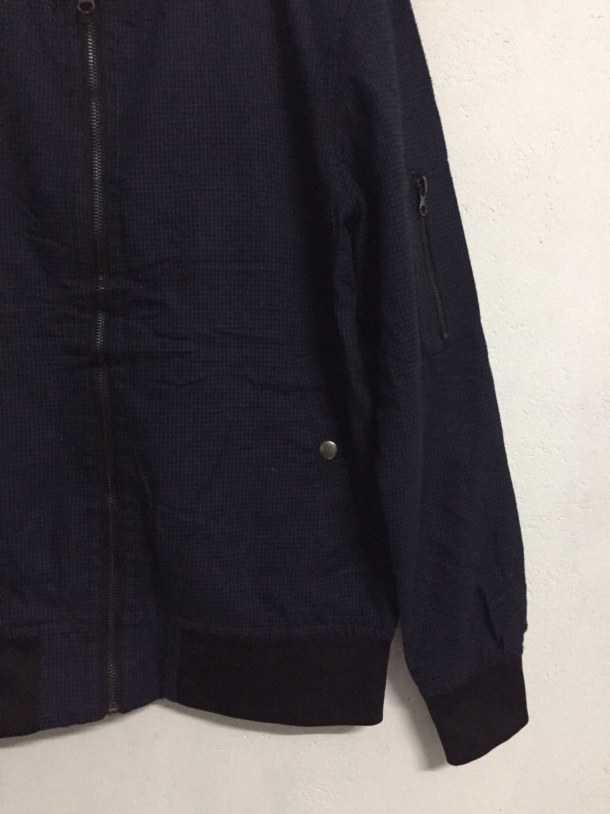 Japanese Brand Beno Exclusive Label Small Checkered Zipper Jacket Size US M / EU 48-50 / 2 - 5 Thumbnail