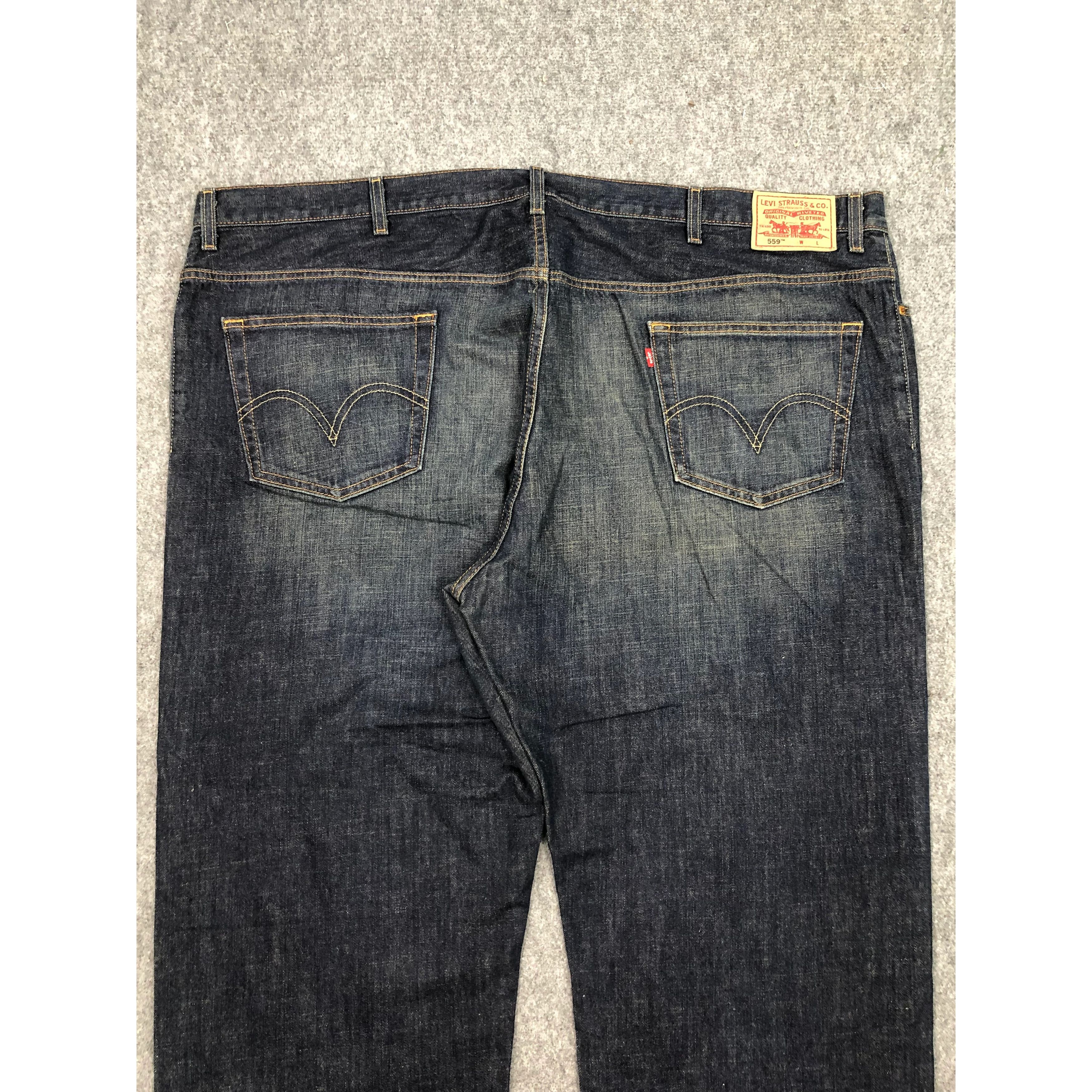 Levi's Vintage Levis 559 Black Faded Denim DP0290 Size US 44 / EU 60 - 4 Thumbnail