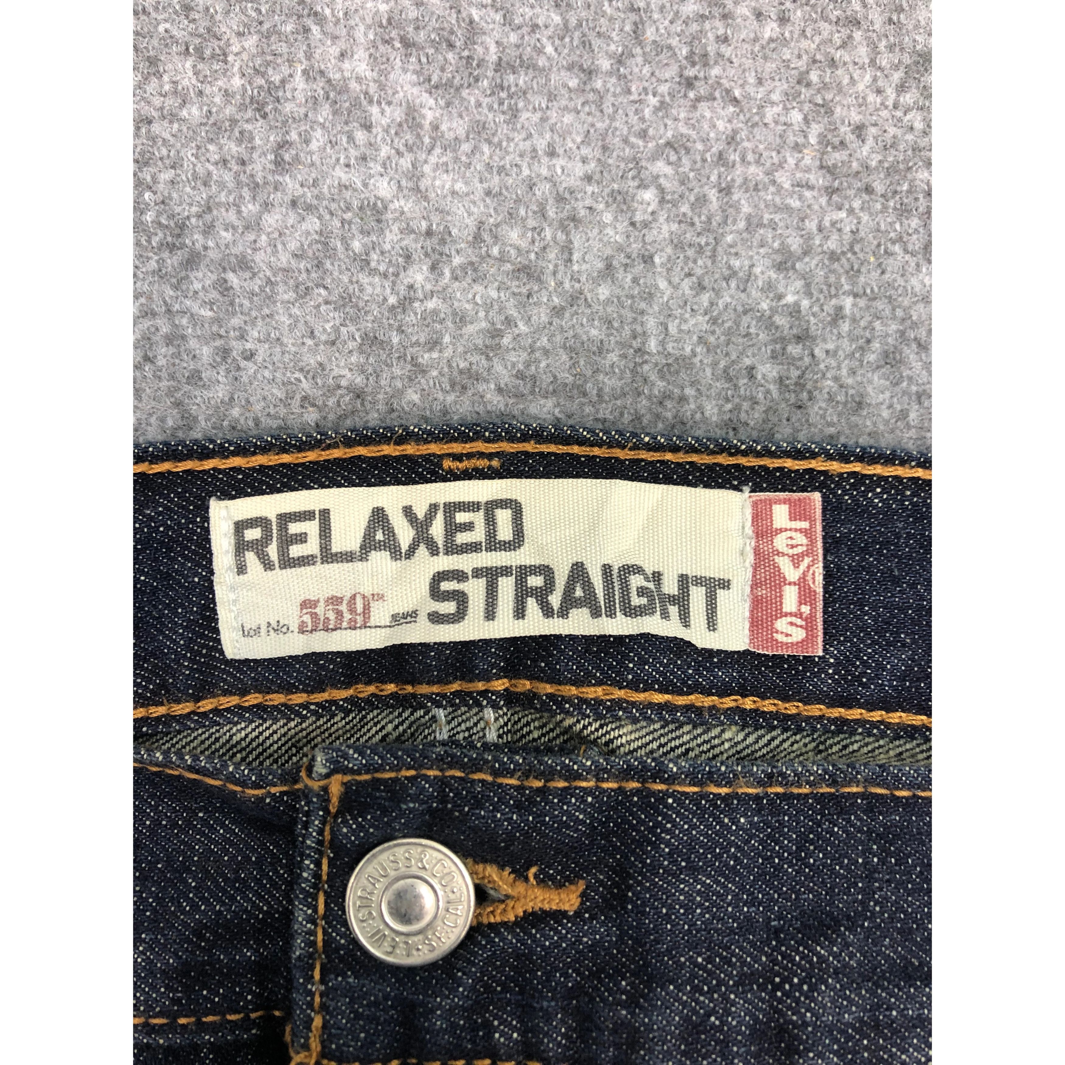 Levi's Vintage Levis 559 Black Faded Denim DP0290 Size US 44 / EU 60 - 6 Thumbnail