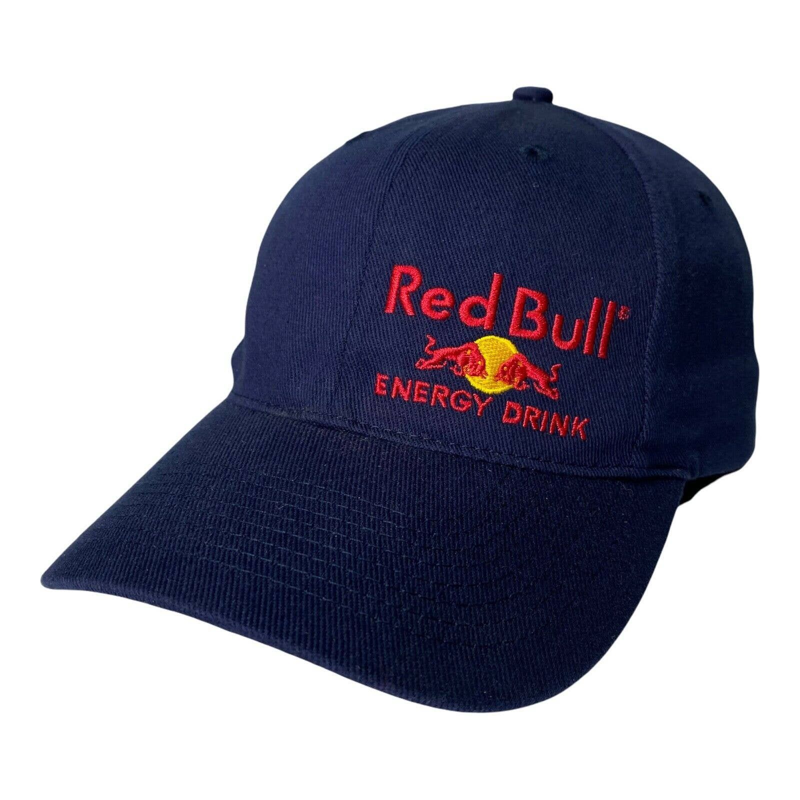 Red Bull Red Bull Energy Drink Blue Red Logo Fitted Baseball Hat Grailed