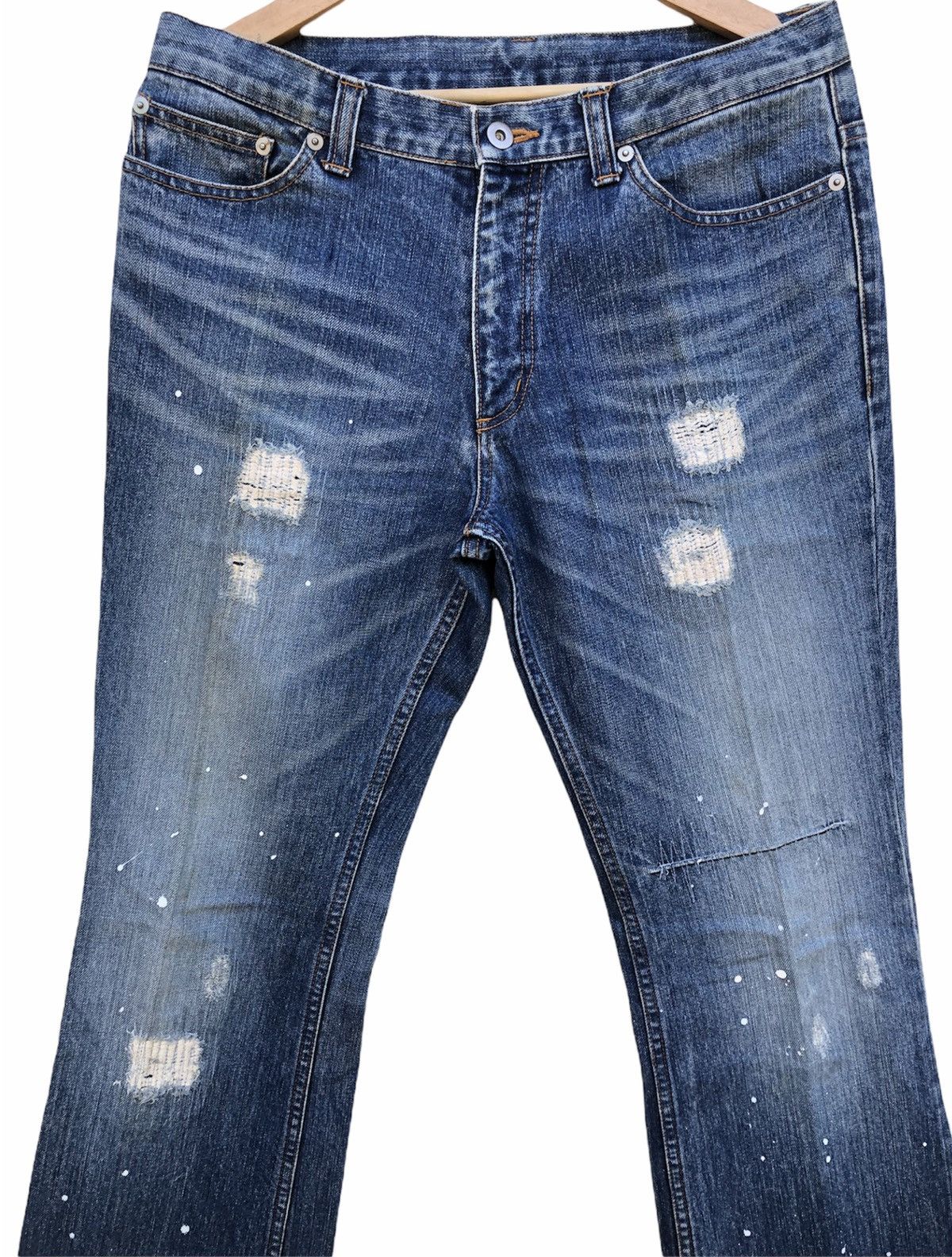 Hysteric Glamour Vintage90’s🔥Modern Lovers🔥Distressed Flare Jeans Japan Size US 33 - 12 Thumbnail