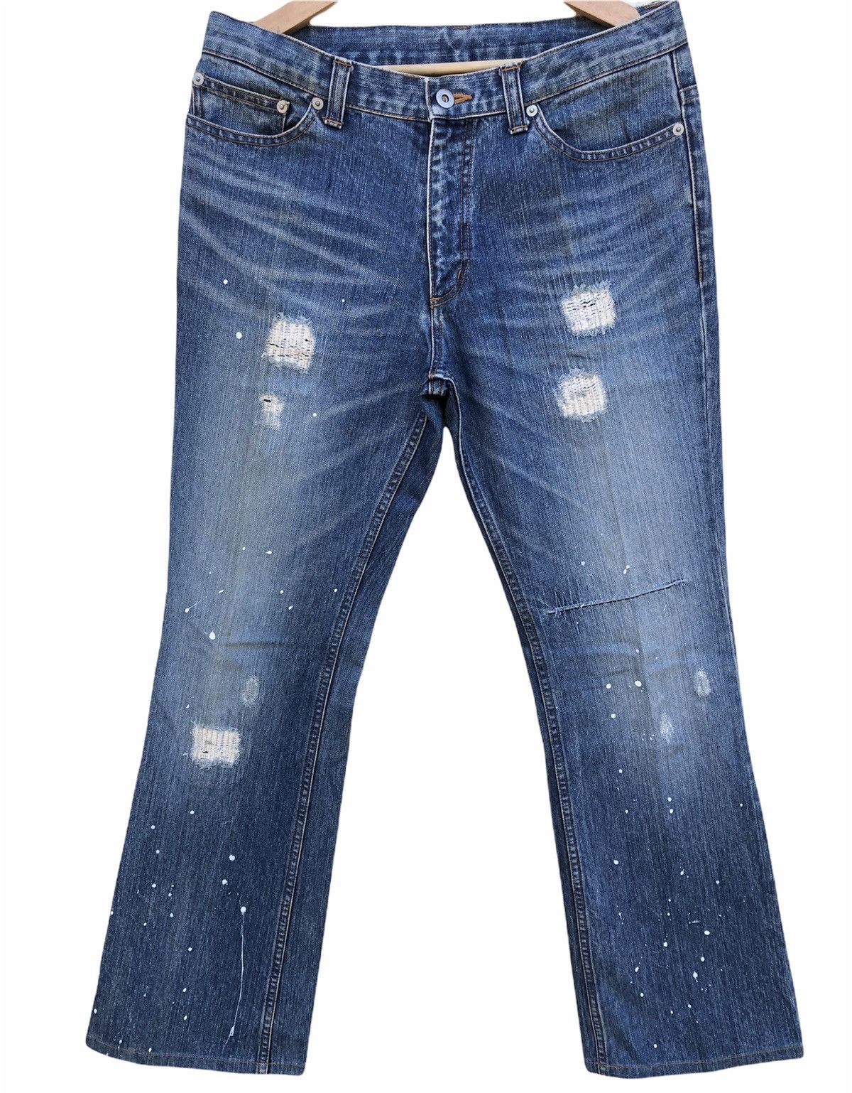 Hysteric Glamour Vintage90’s🔥Modern Lovers🔥Distressed Flare Jeans Japan Size US 33 - 11 Thumbnail