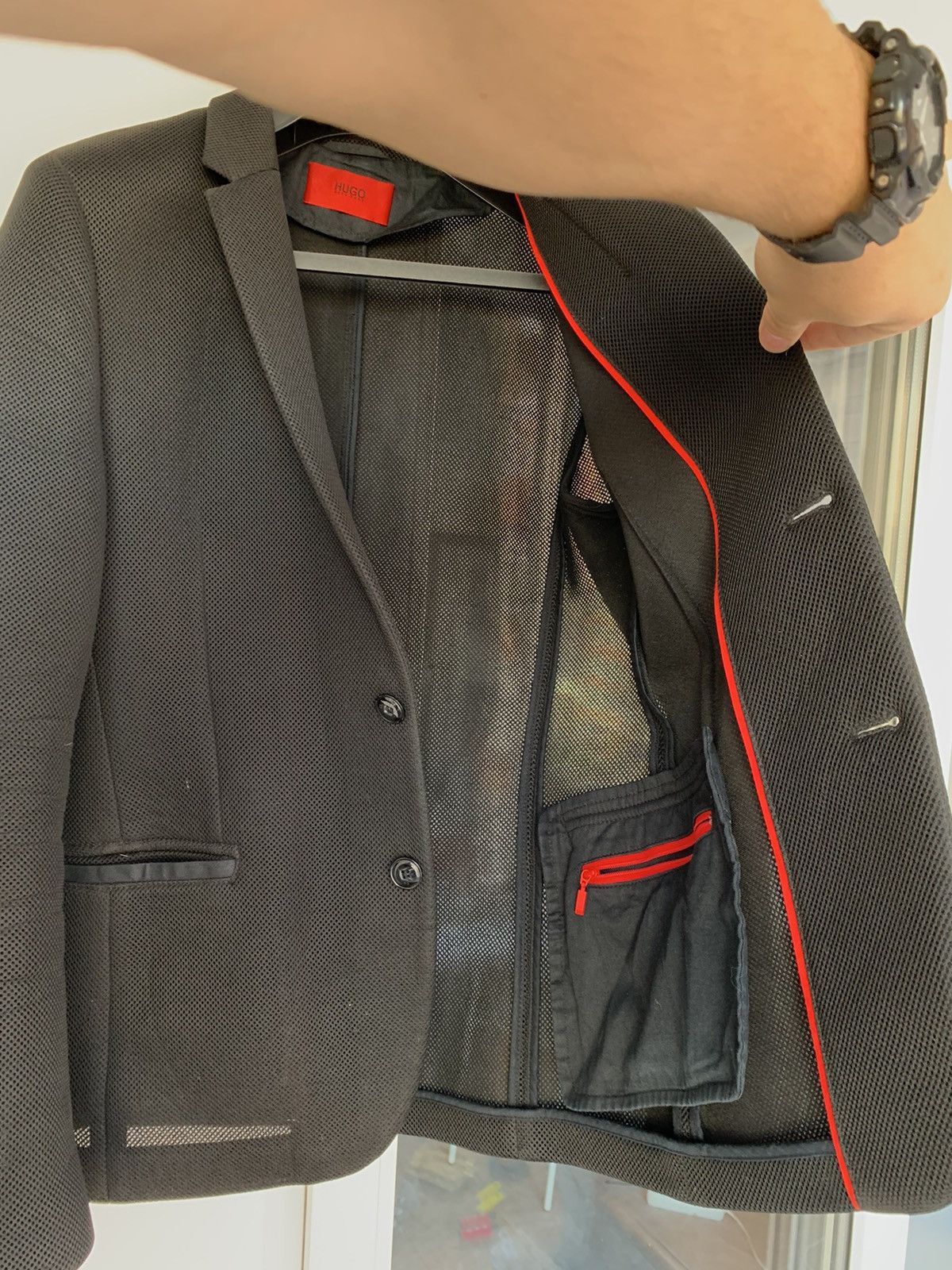 Hugo Boss Hugo Boss transparent black blazer Size 38R - 7 Thumbnail