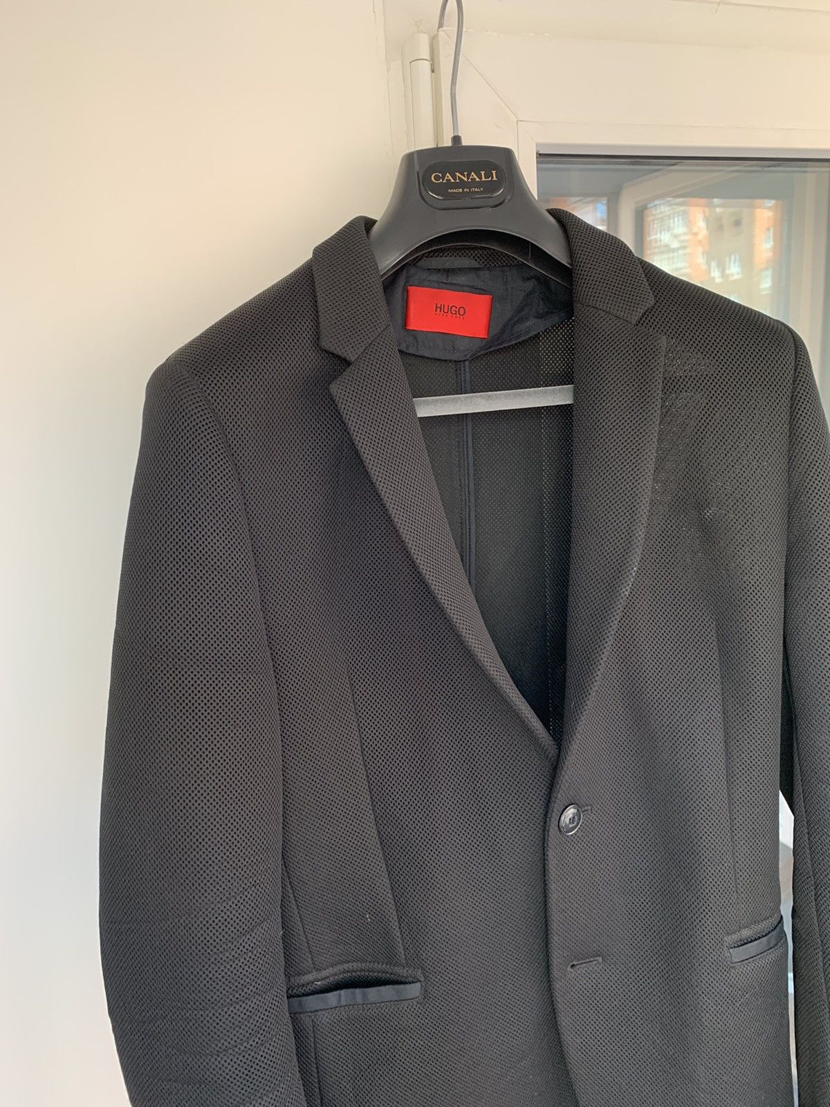Hugo Boss Hugo Boss transparent black blazer Size 38R - 2 Thumbnail