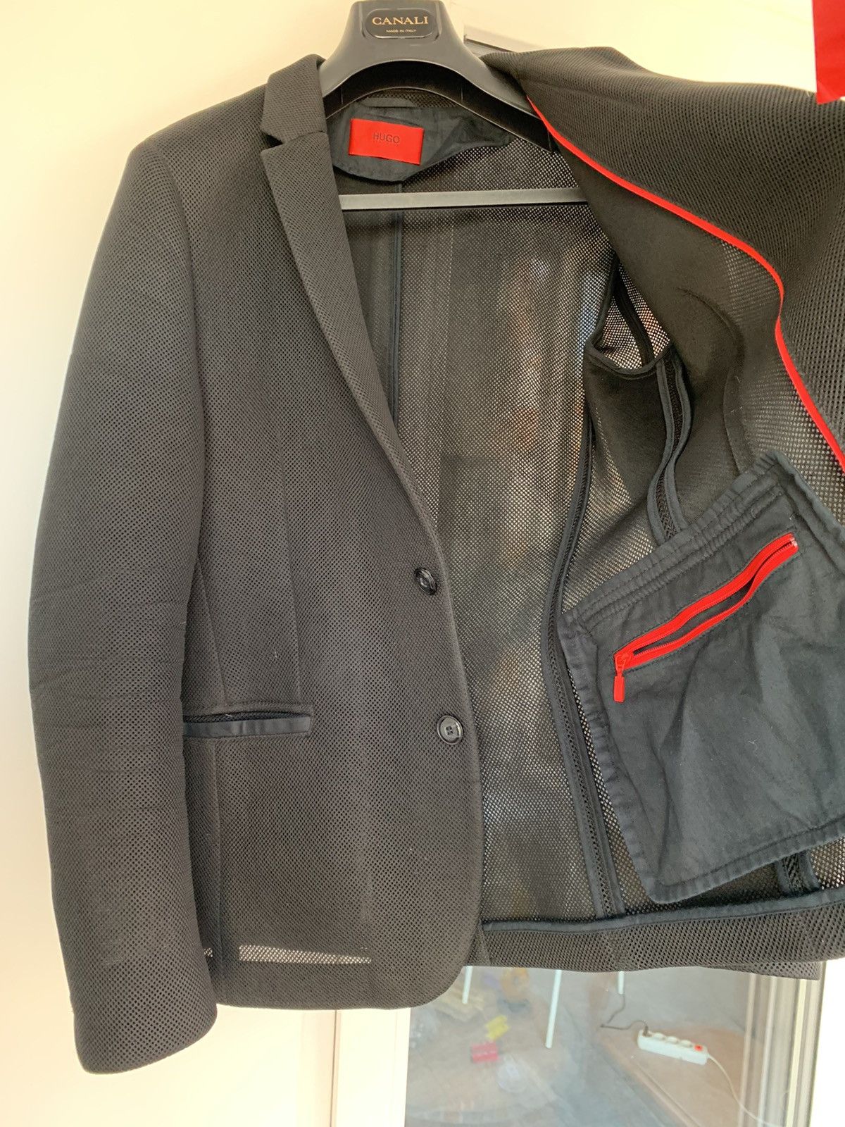 Hugo Boss Hugo Boss transparent black blazer Size 38R - 9 Thumbnail